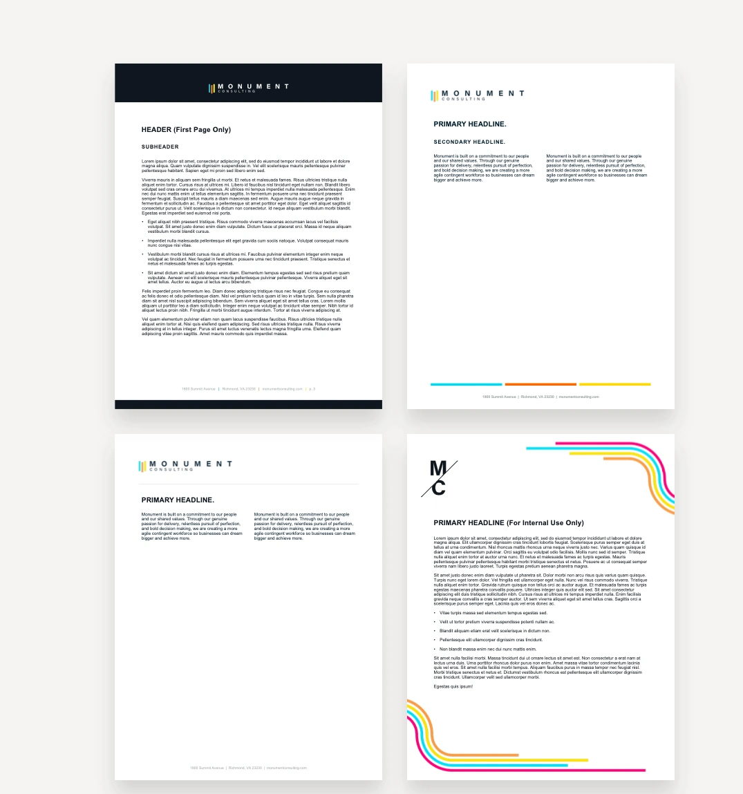 Letterheads and Printed Collateral