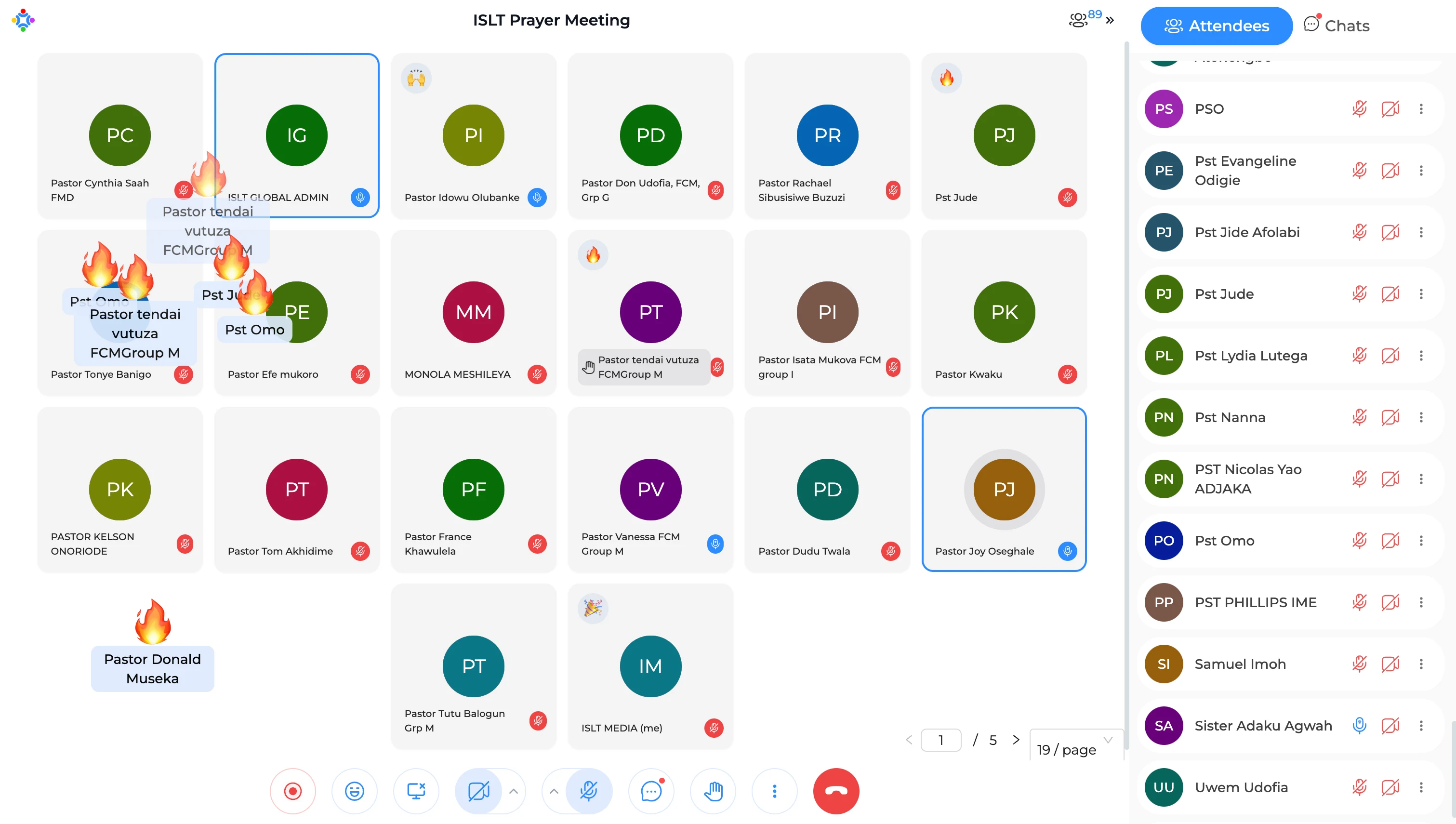 Emoji Reactions in meeting