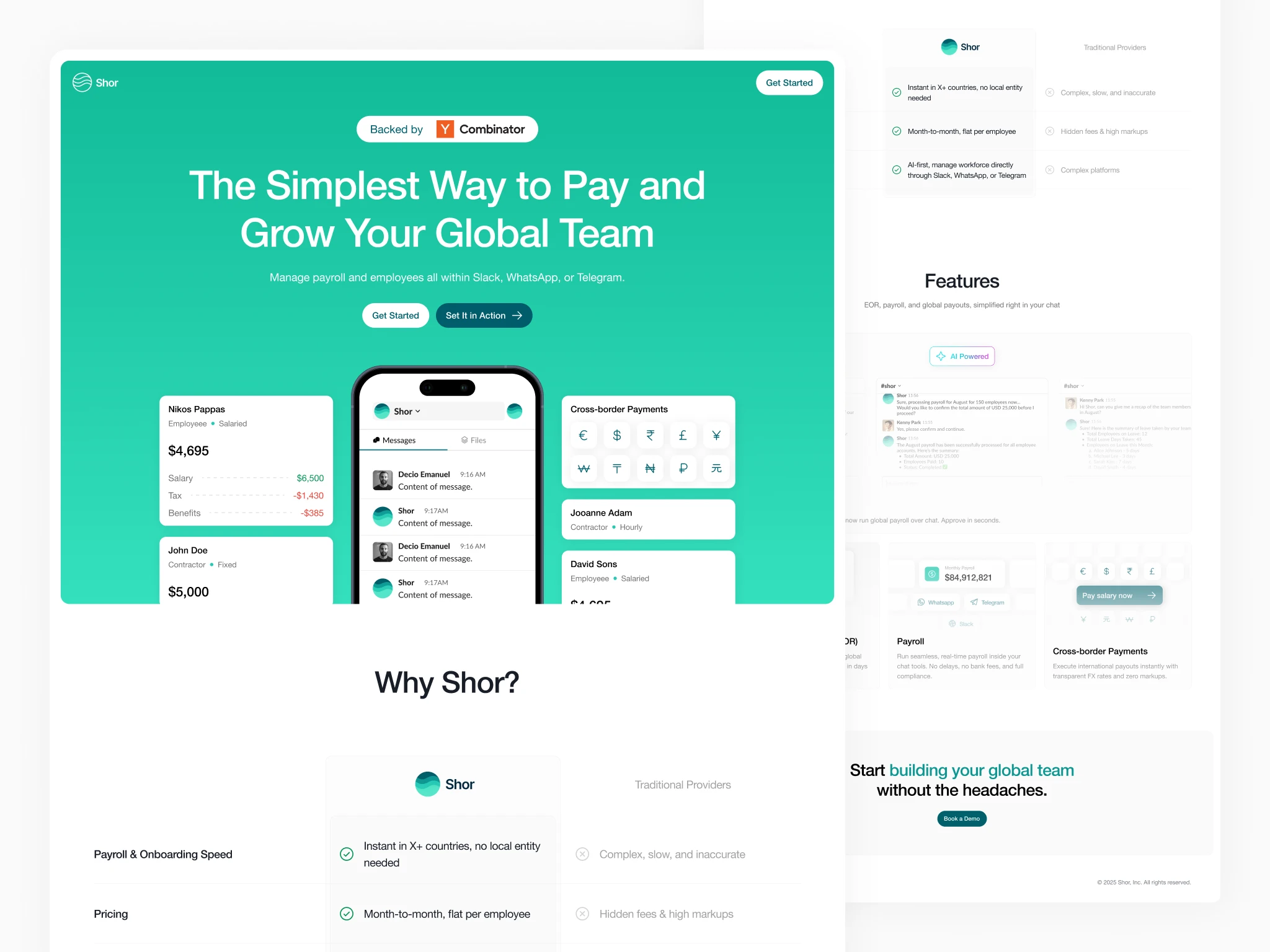 Shor Landing Page Preview