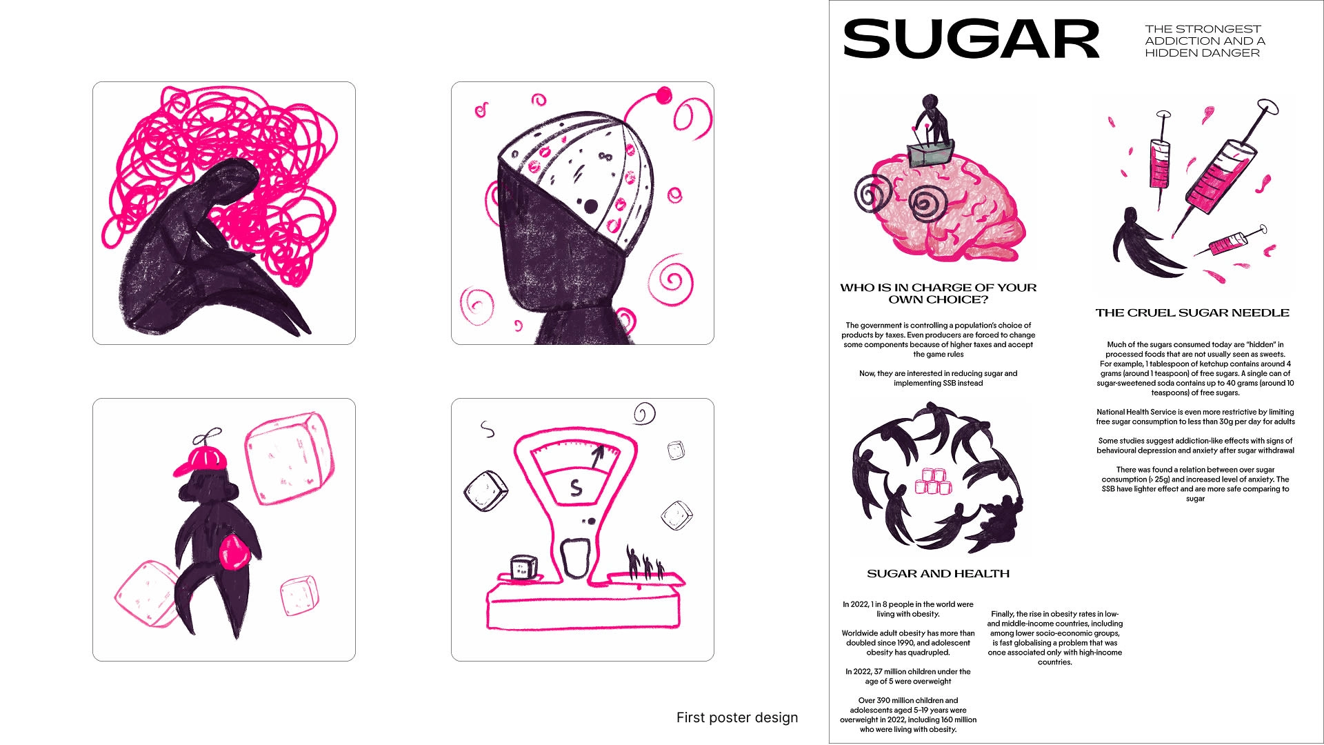 illustrations and first design