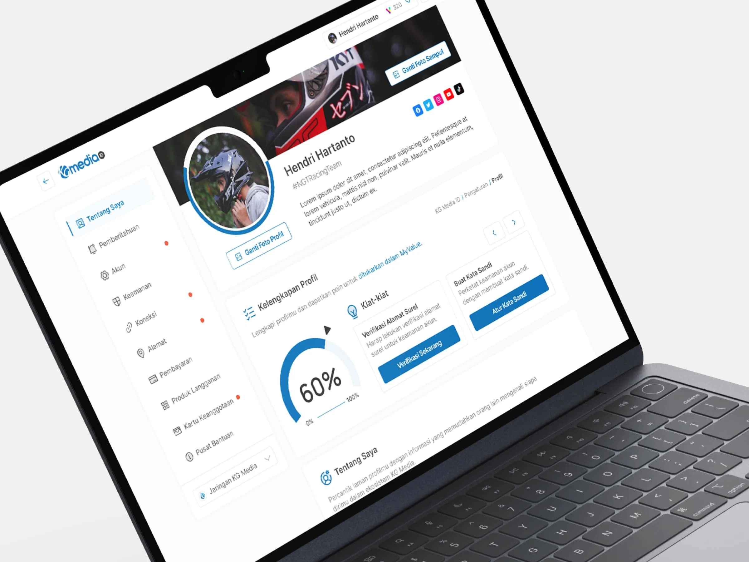 Profile mockup