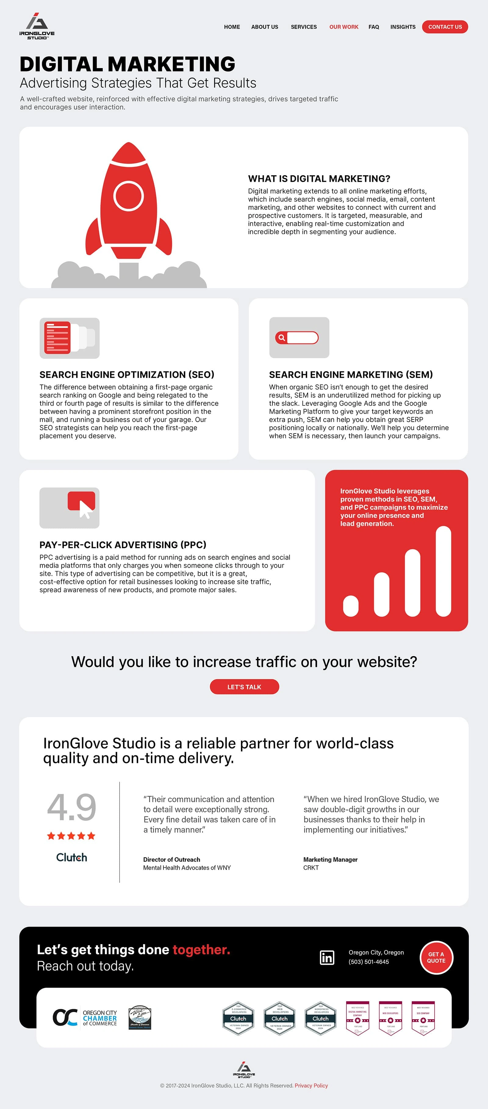 Digital Marketing Page