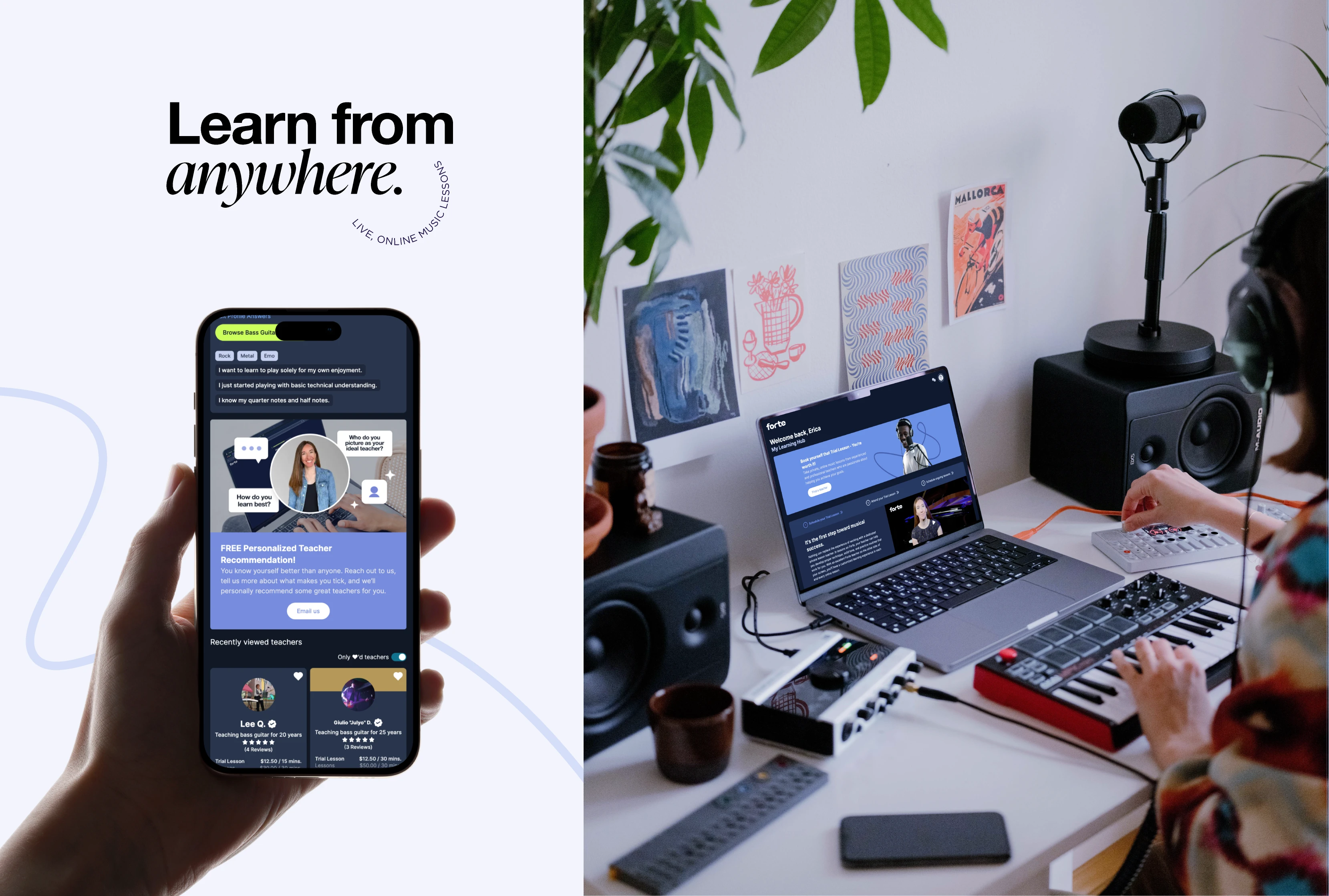 UI/UX for the platform's education app