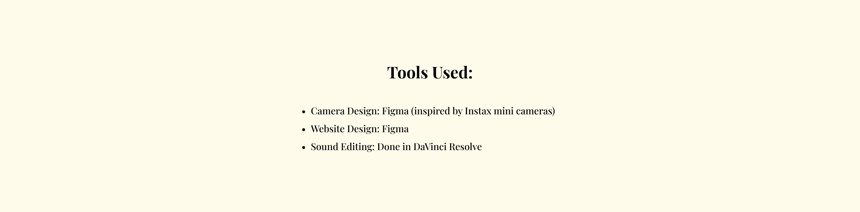 Tools Used