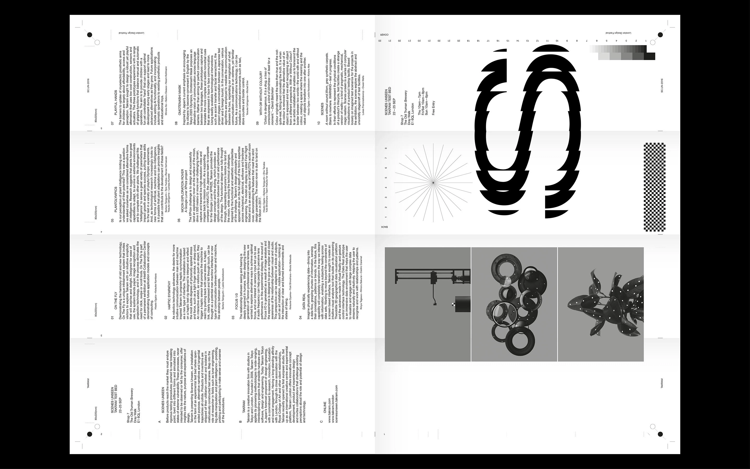 Scenes Unseen, Takram Studio, London Design Festival 2016 (exhibition, graphics)