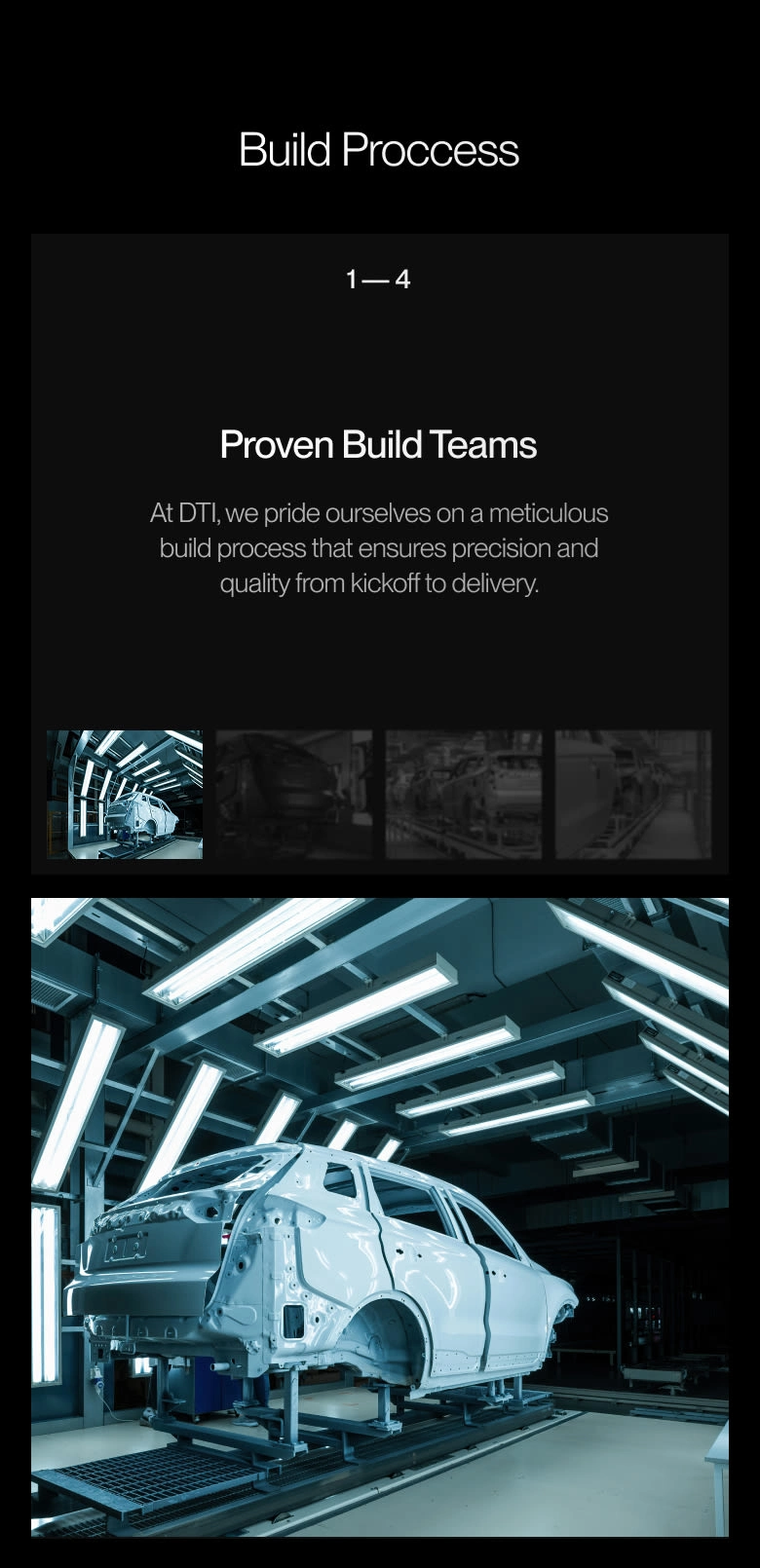 Mobile of the BUILD PROCESS section