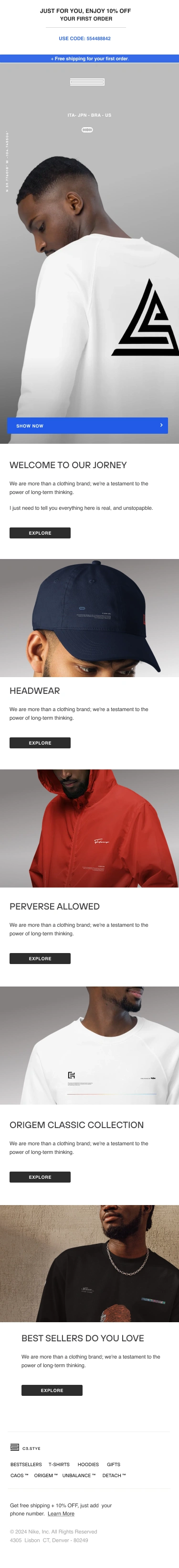 Welcome email | C3 Style