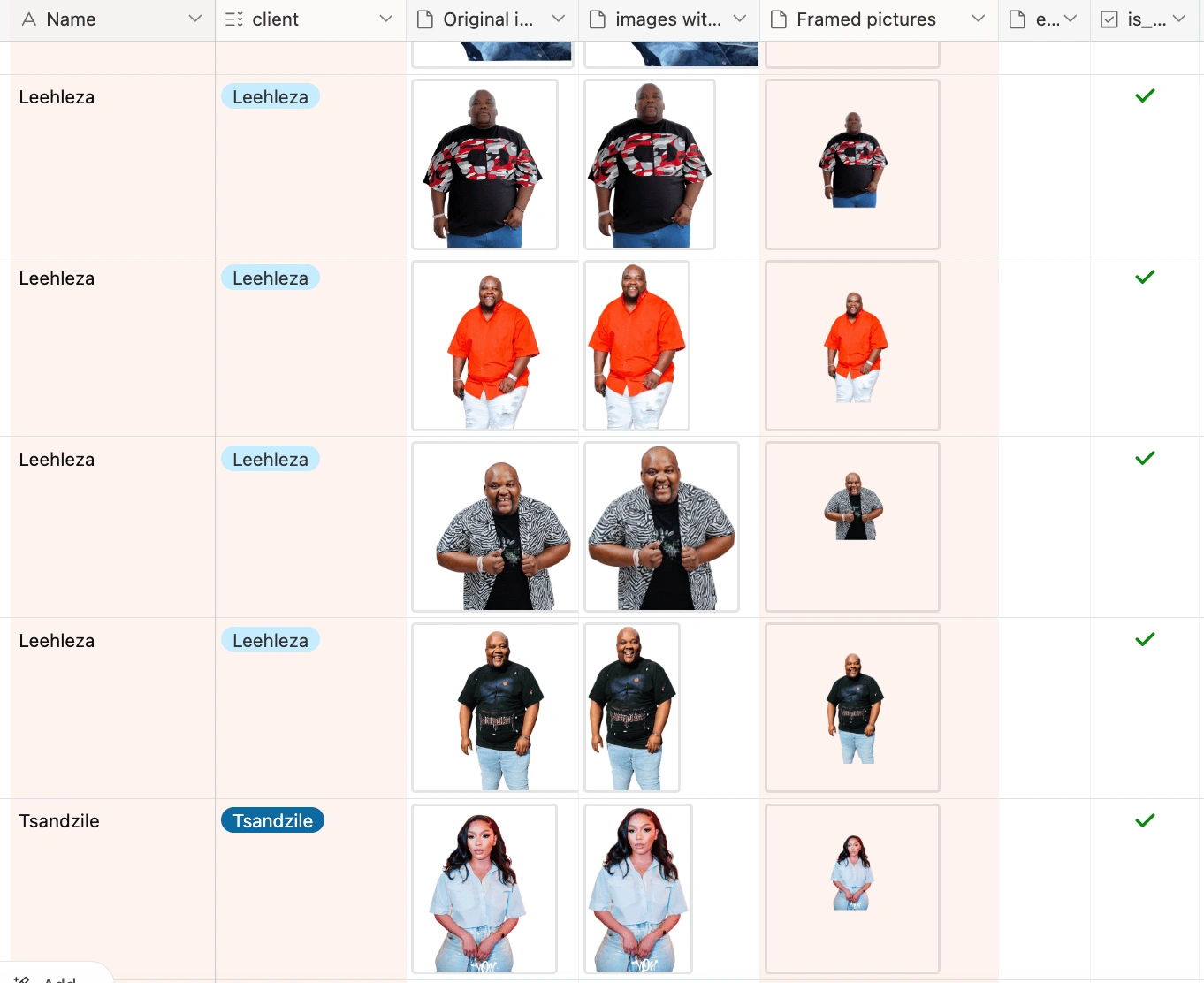 Airtable Base of Portrait Reframing Automation