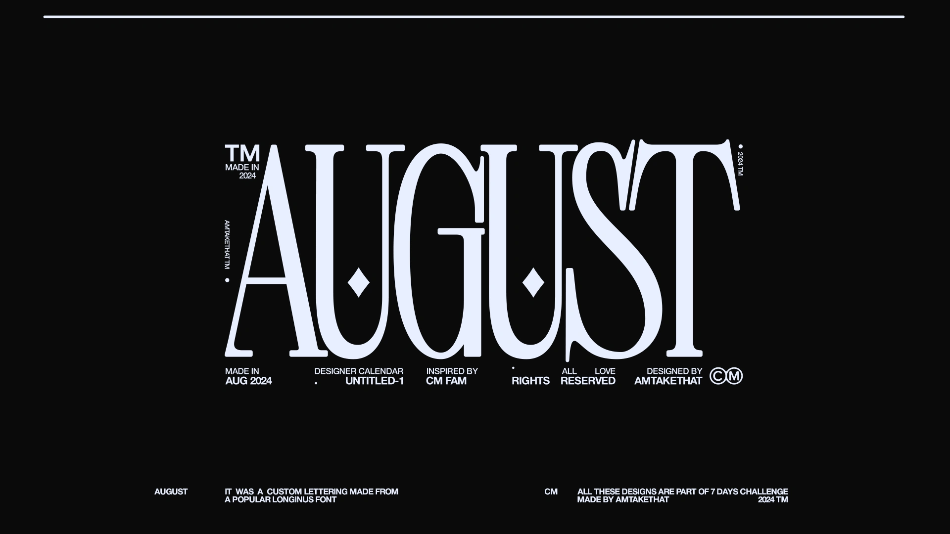 August | 5 day out of 7