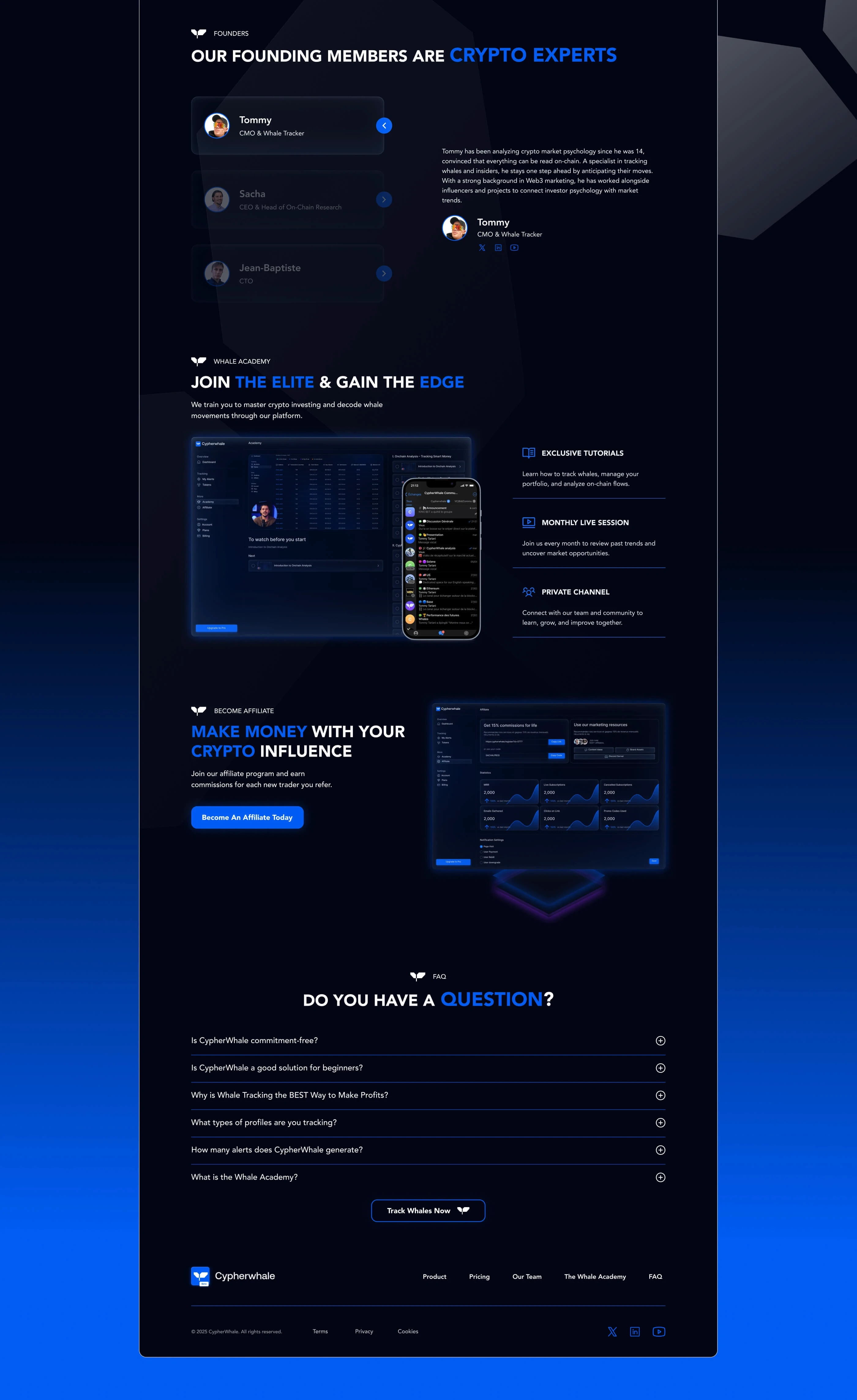Crypto Tracking Platform Website | UX& UI | Webflow