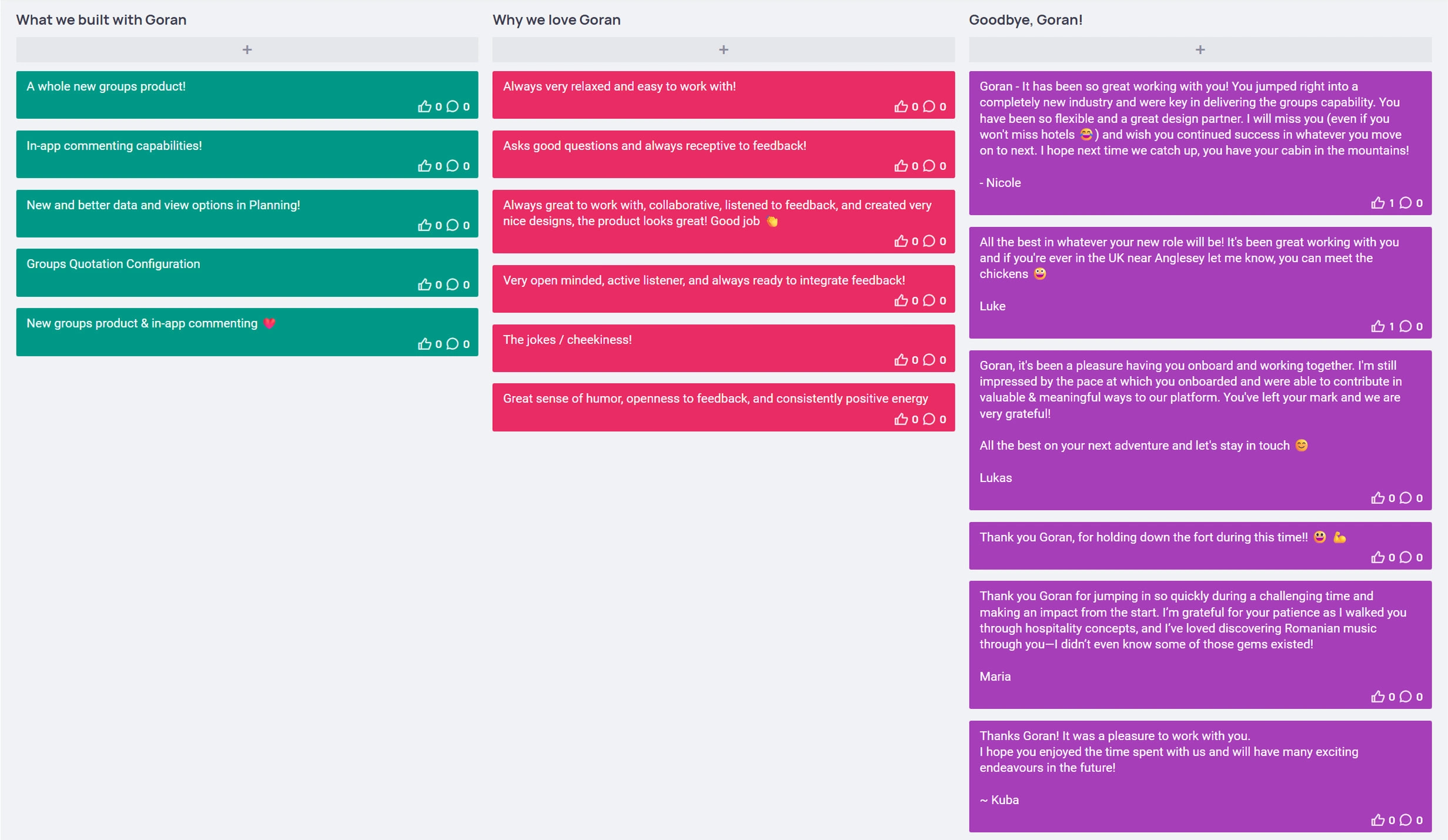 Our time with Goran - Flyr team