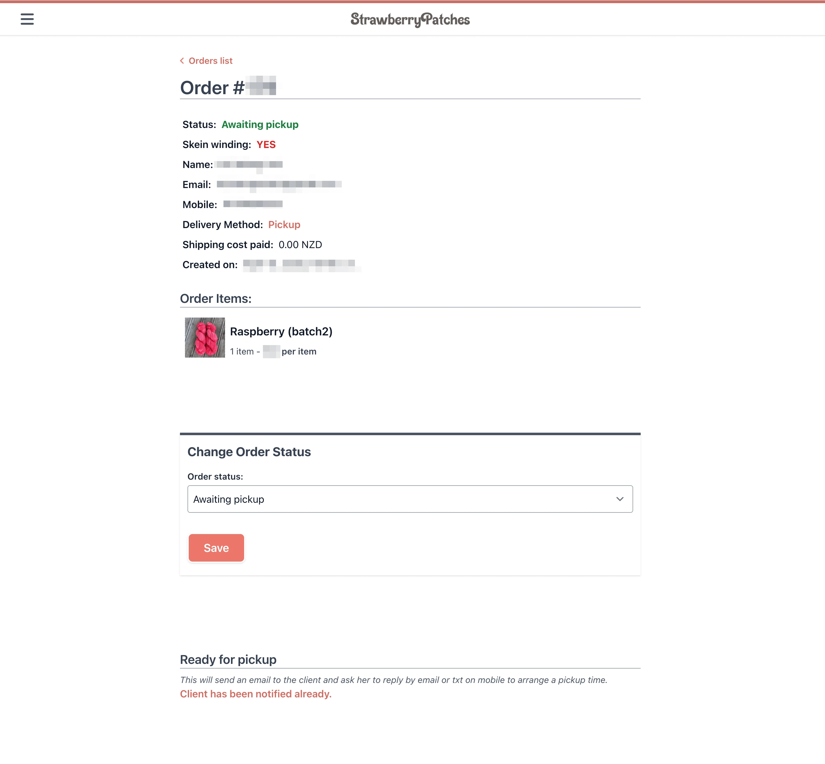 Standard Order management