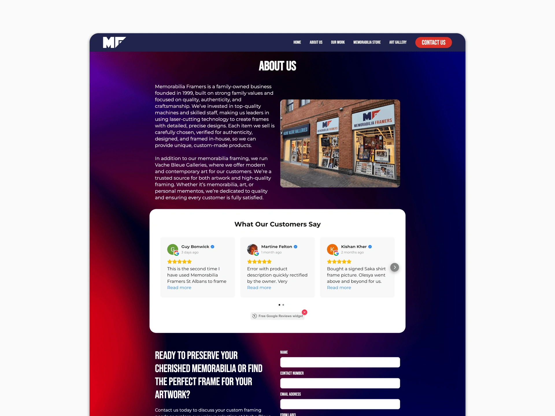 Contact Page