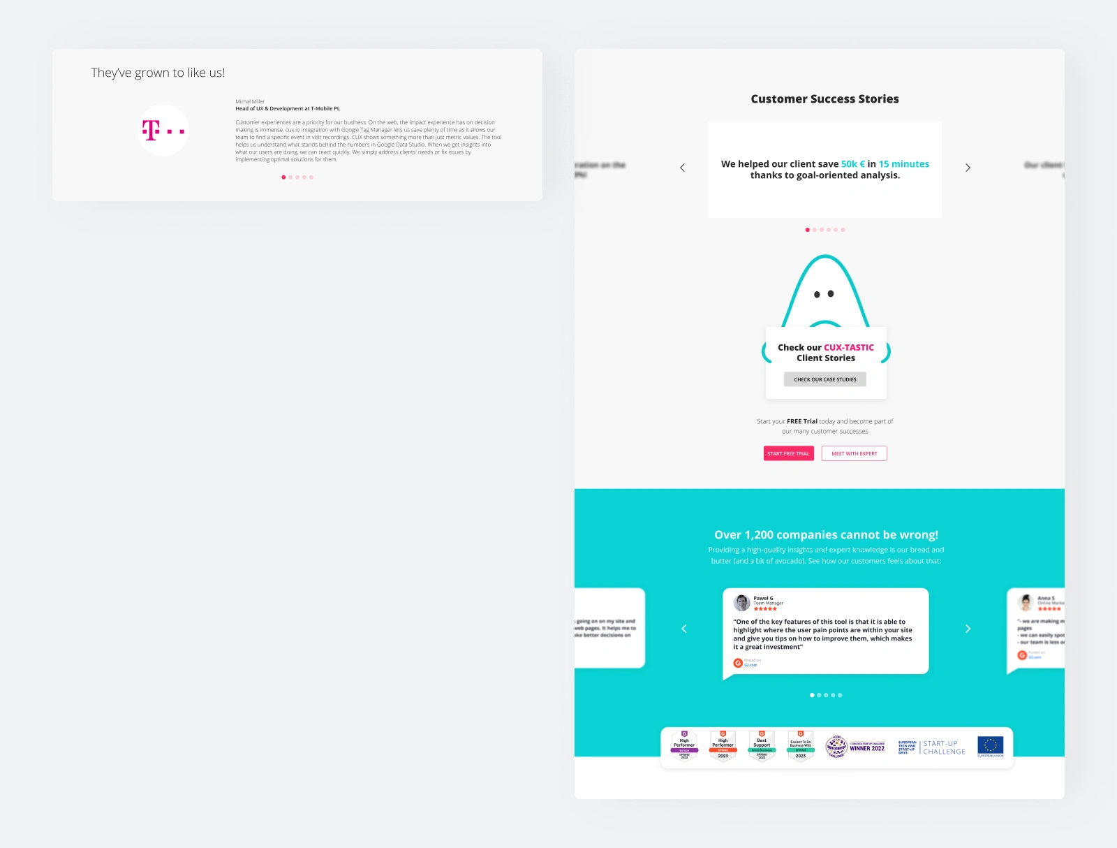 Case Studies & Testimonials - Old vs New