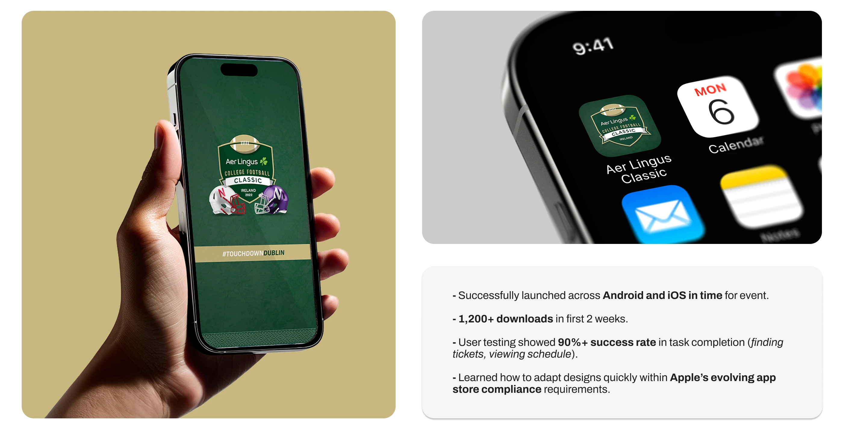 Successfully launched for both Android and iOS, with high adoption and strong task success rates from users during the event.