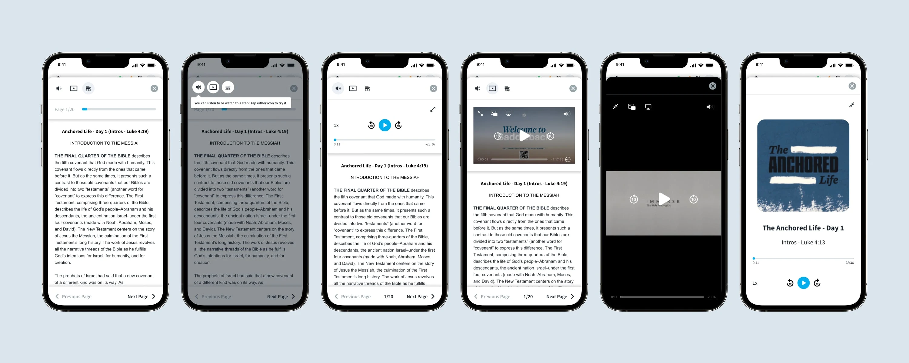 Multimedia options for Sermon catalogue