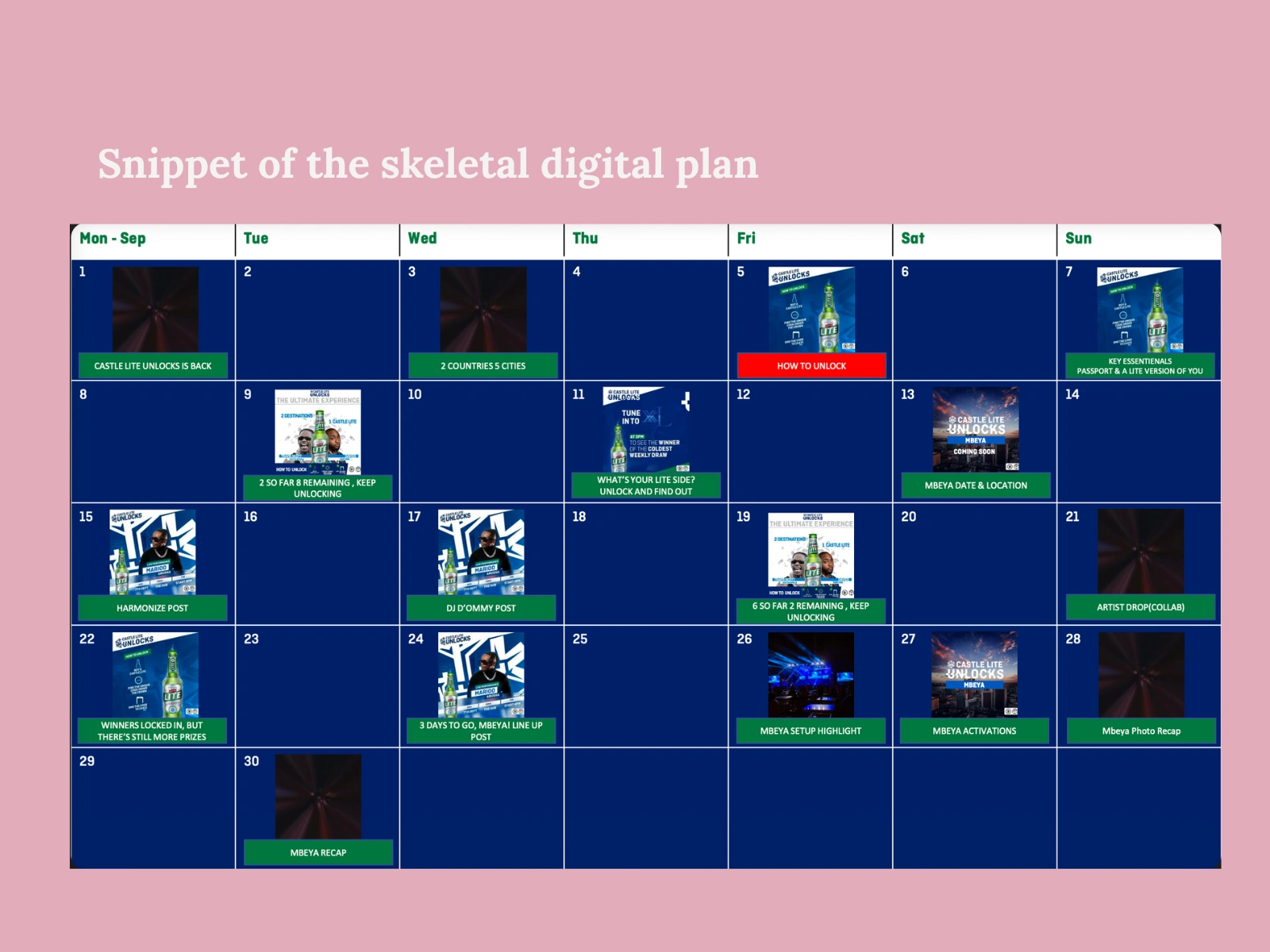 This was a section of the Digital plan that the September key messaging