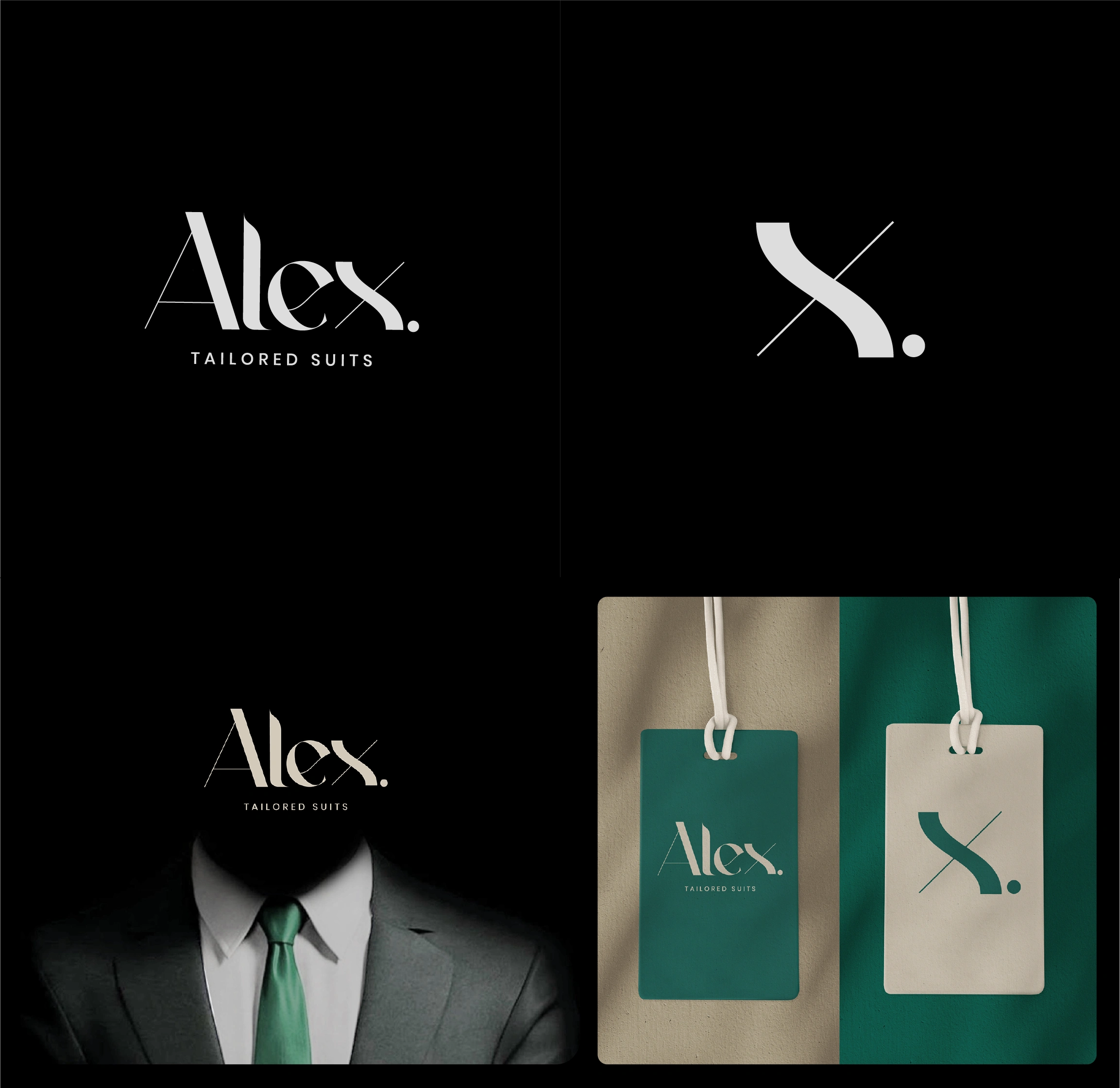 Branding for Alex Tailored Suits.