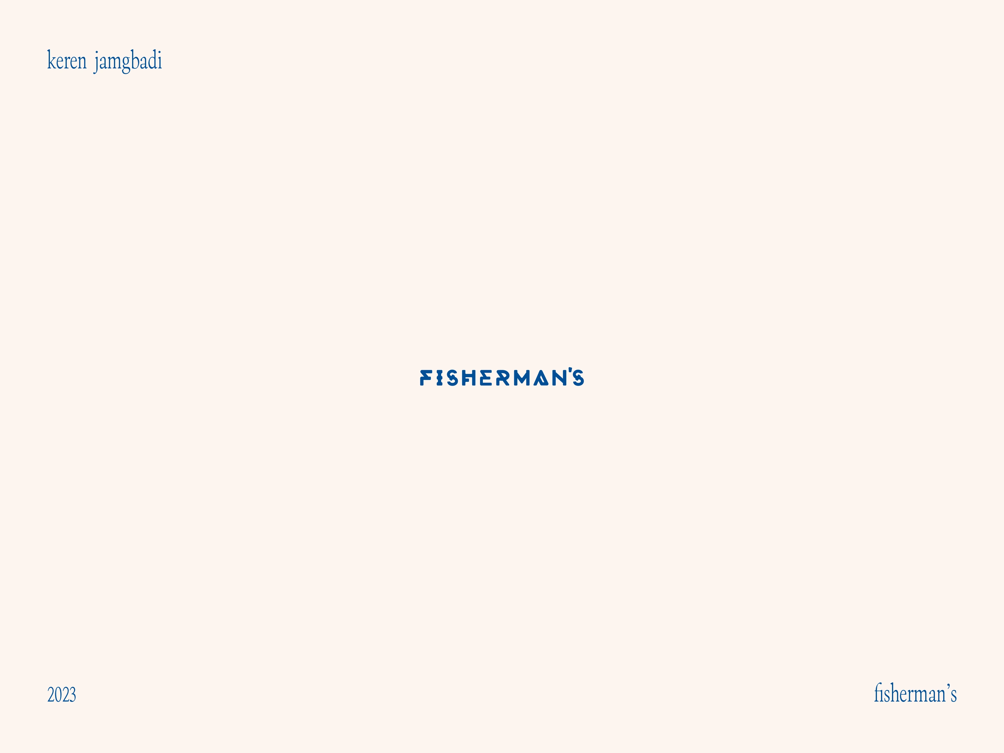 Fisherman's Wordmark Logo