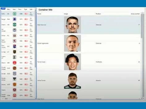Using SportMonks API to create a table with all teams/players