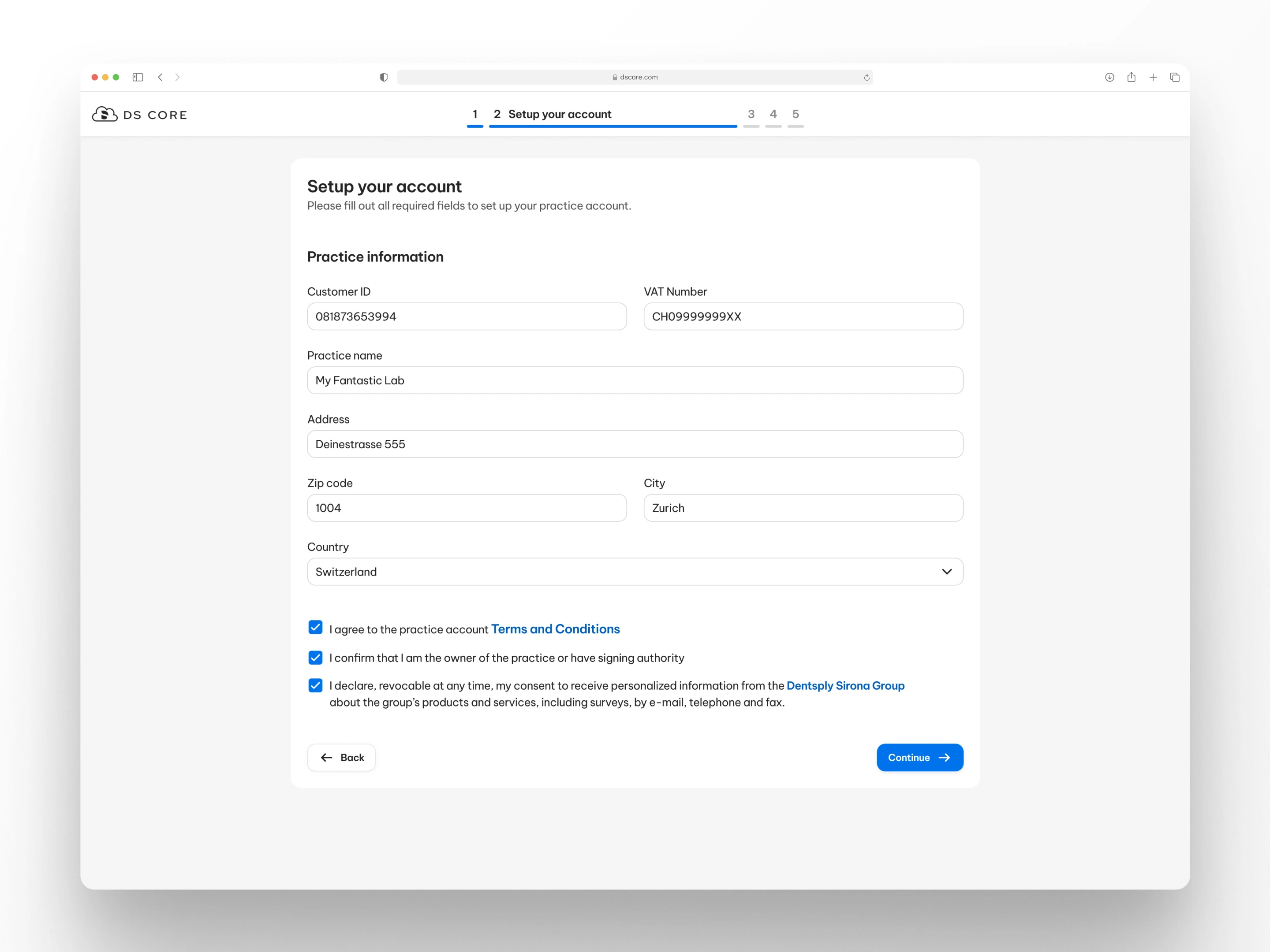 Signing up on the Platform