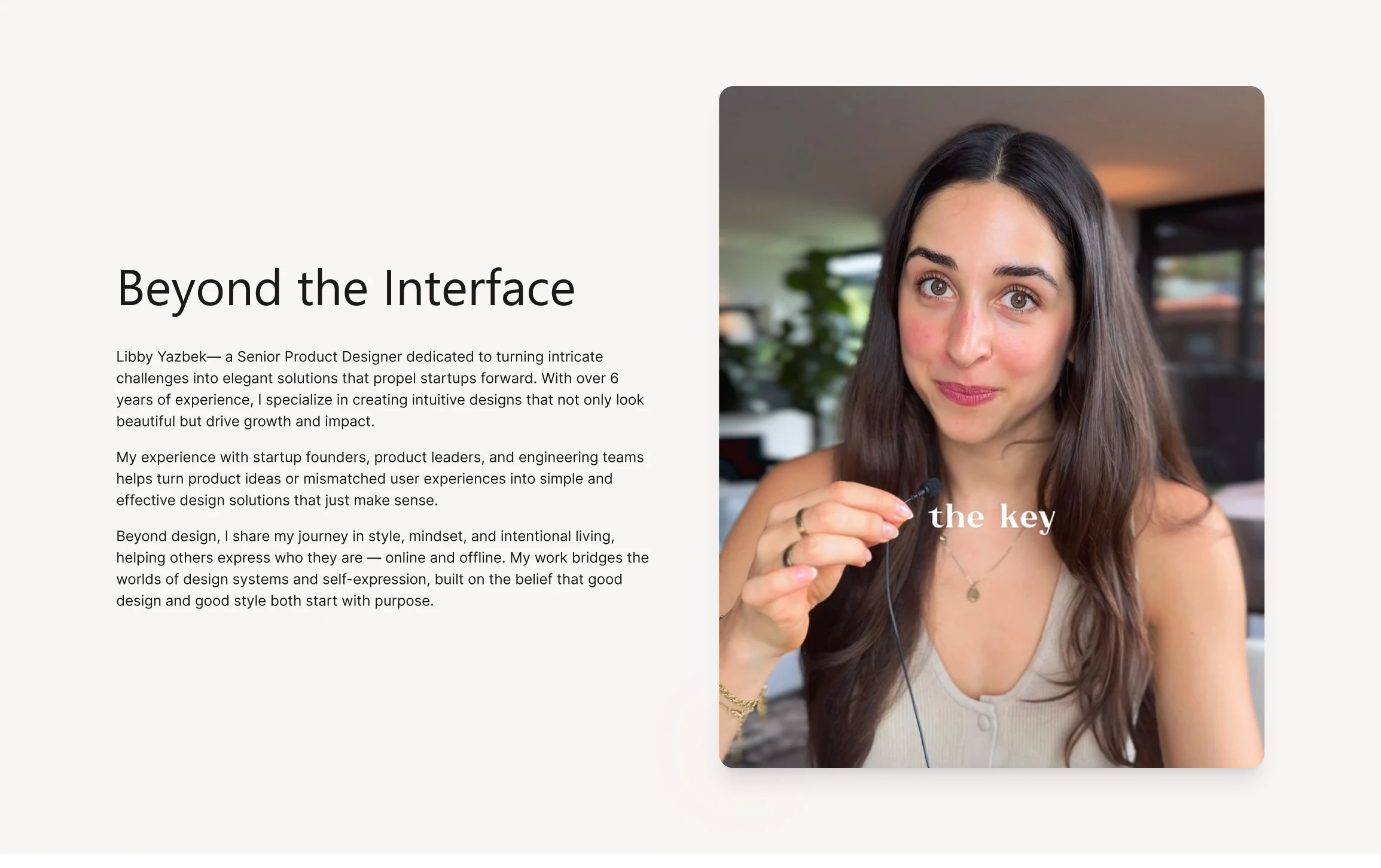 About — Beyond the Interface
