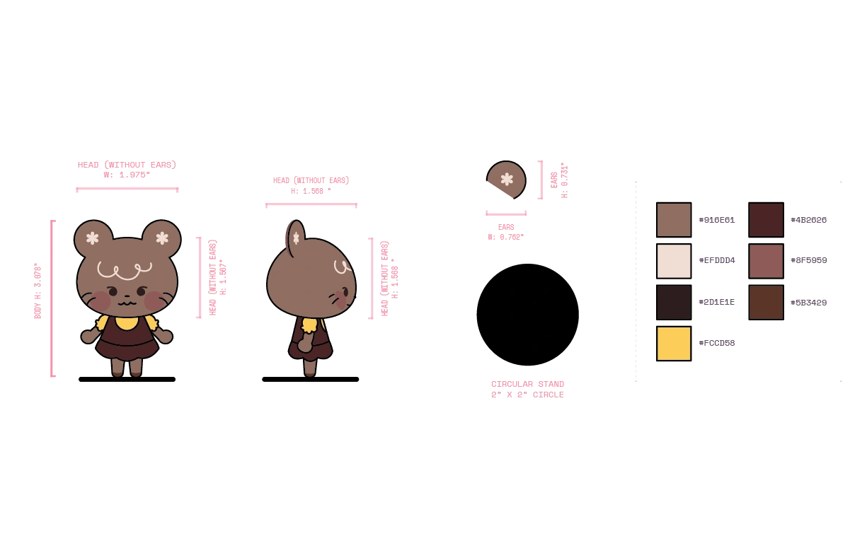 Dimensions and Colour Palette