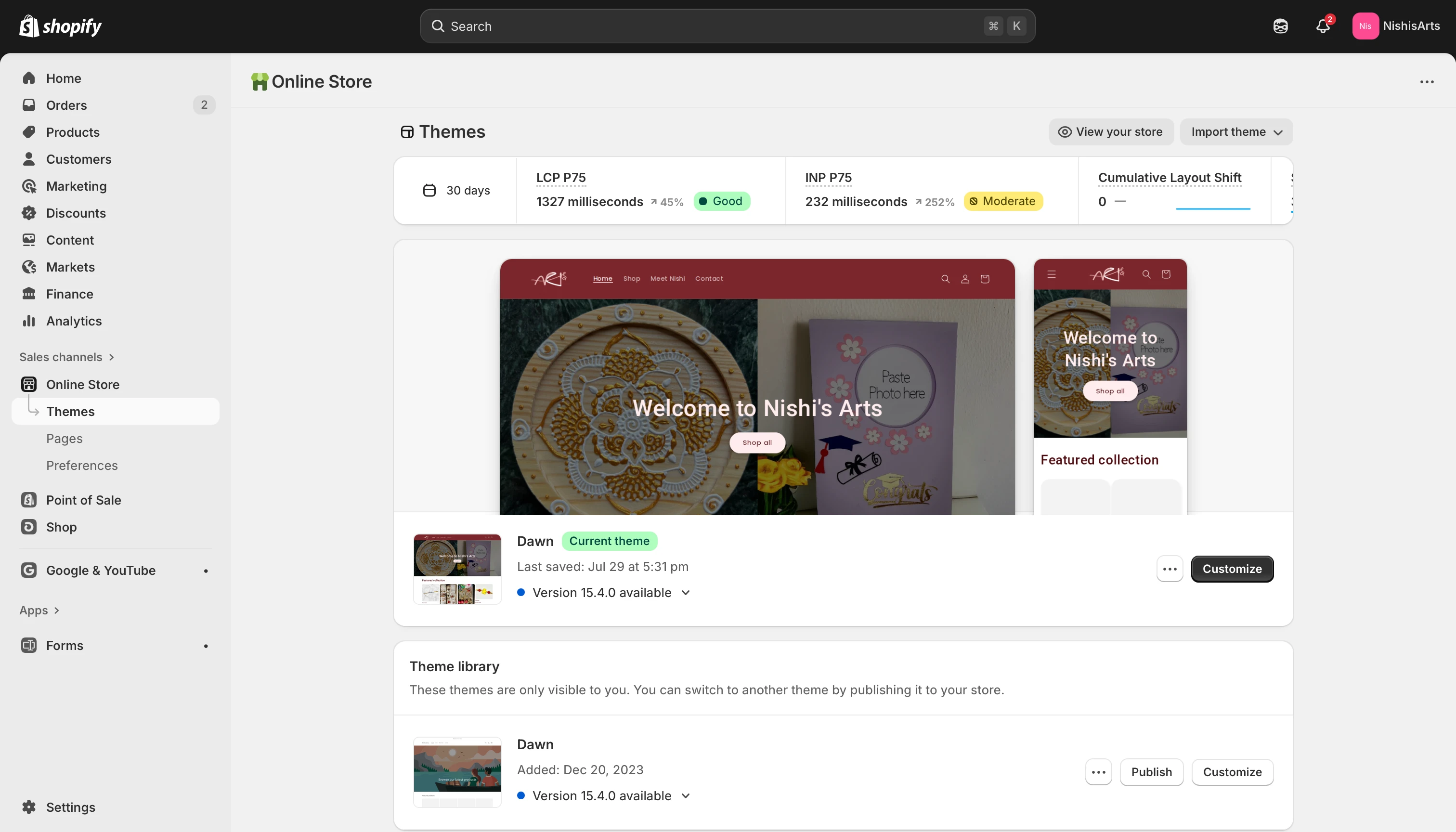 Setting up Online Store