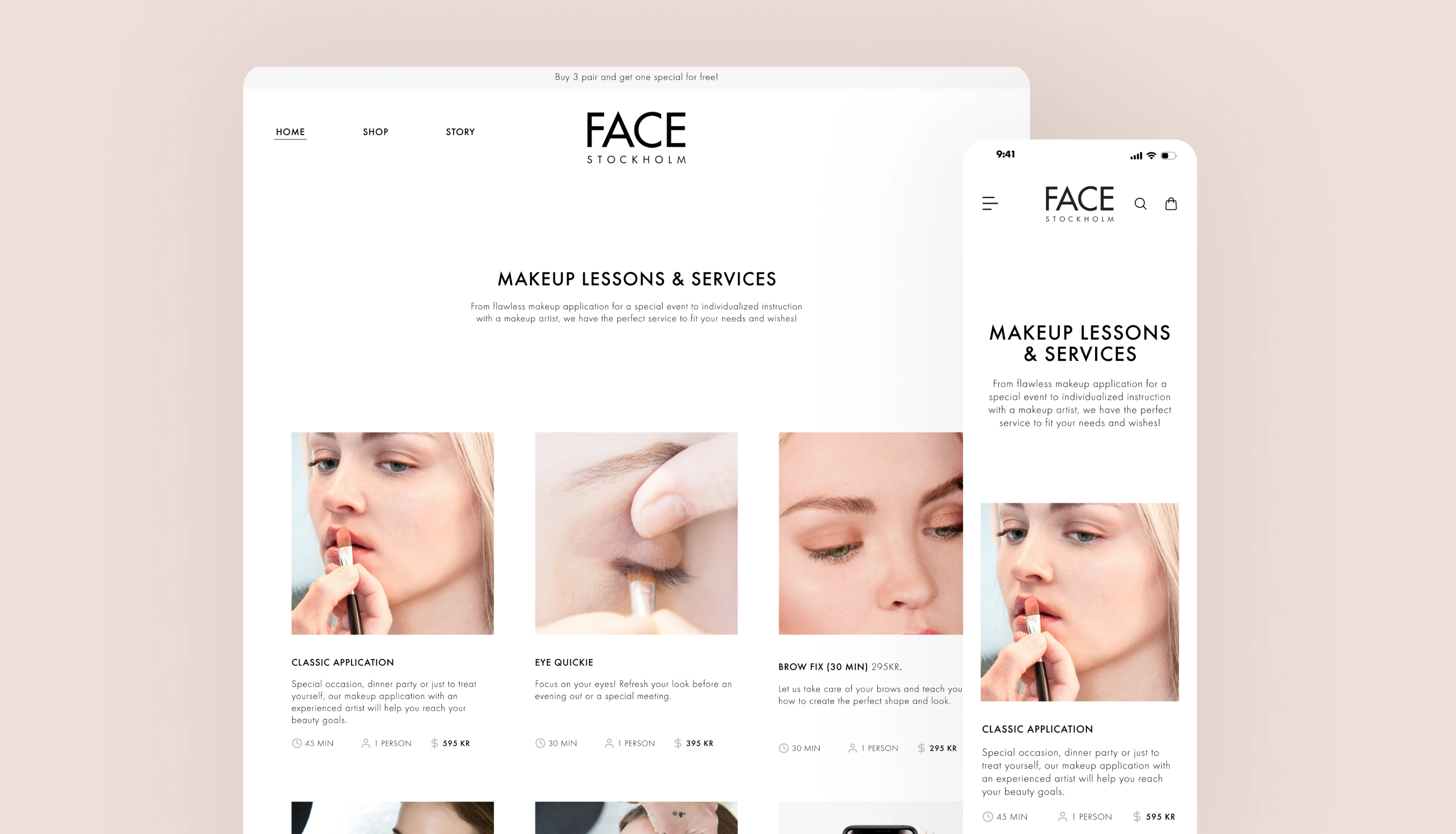 services pages