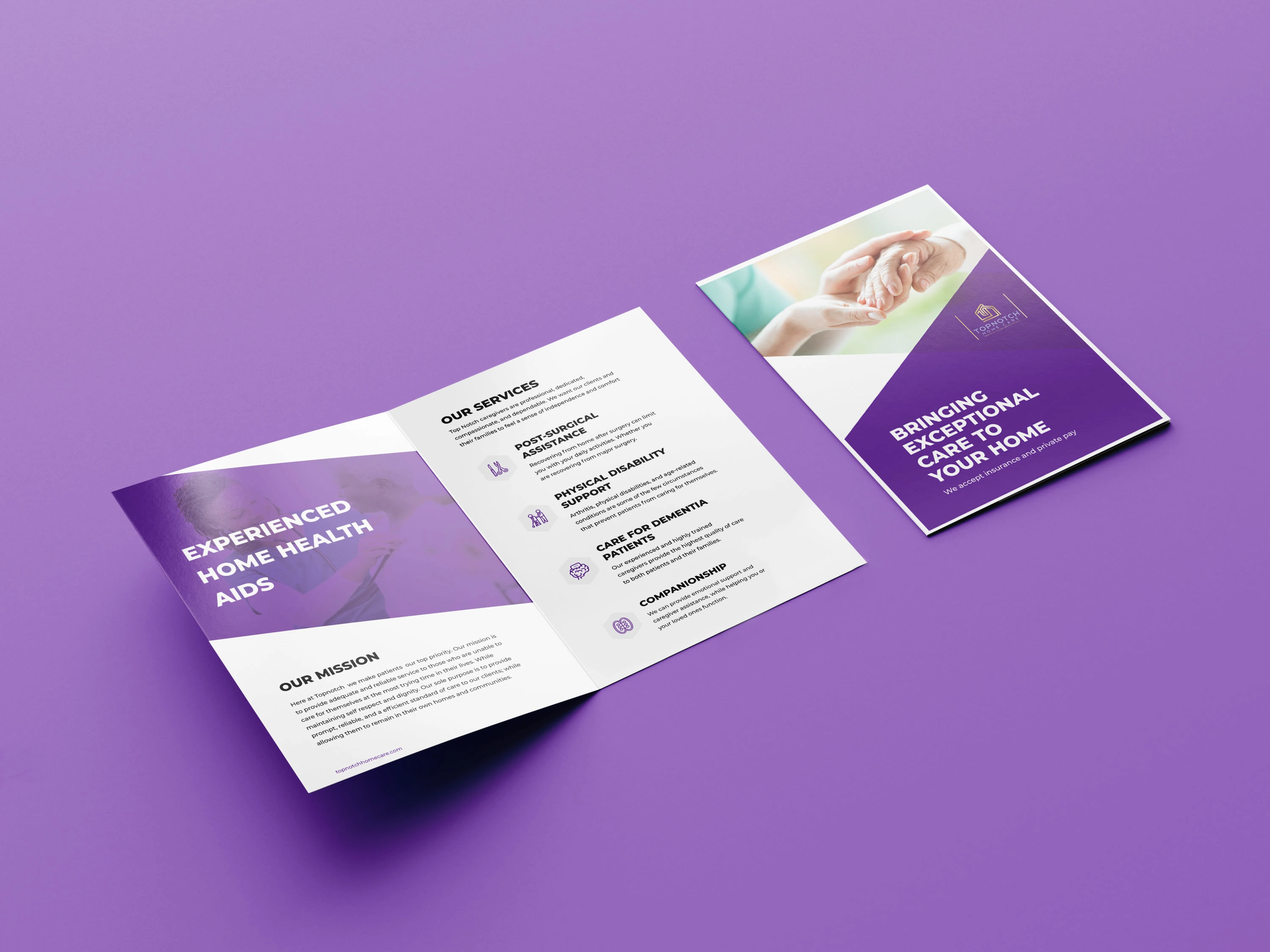 Healthcare Brochure Design for Topnotch Homecare