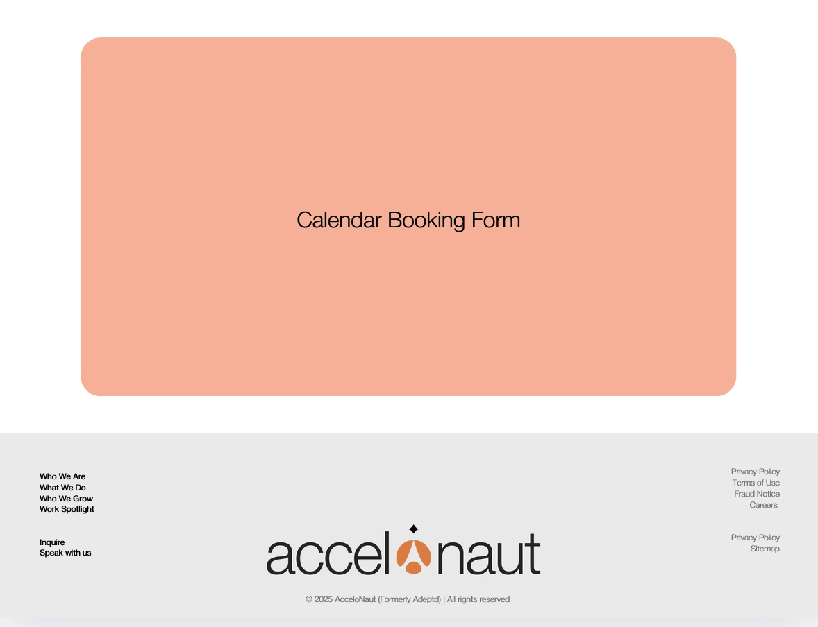 New Website Design - CTA and Footer