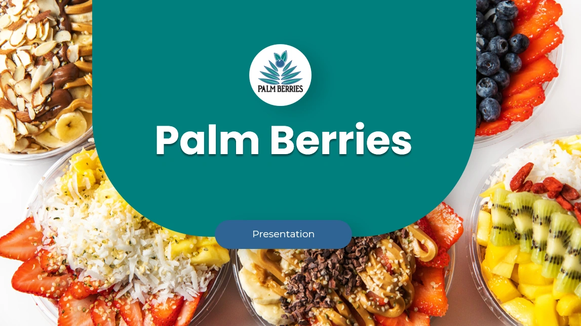 Presentation design for Palm Berries