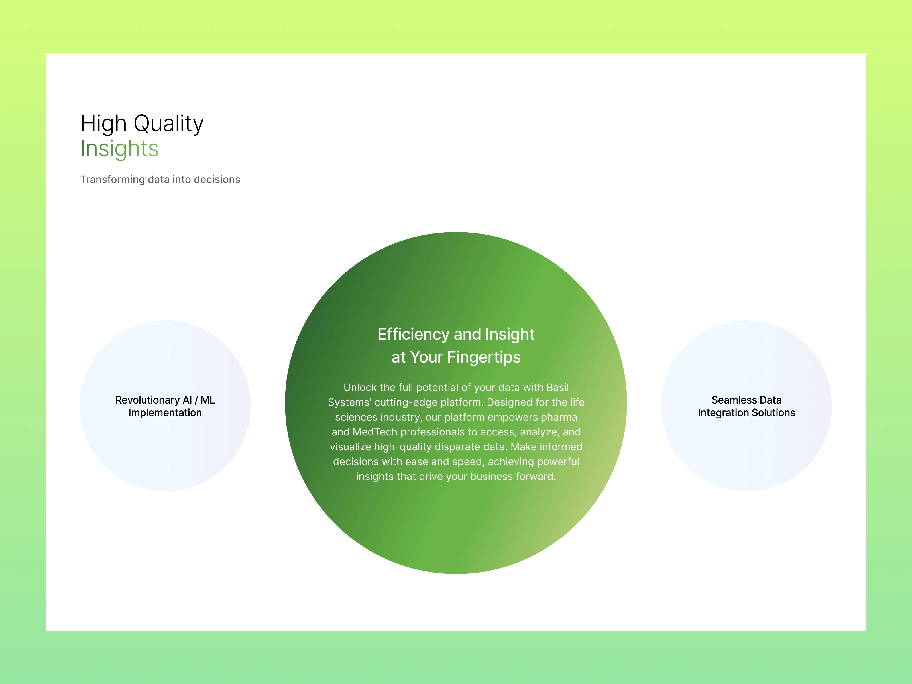 Product strenghts