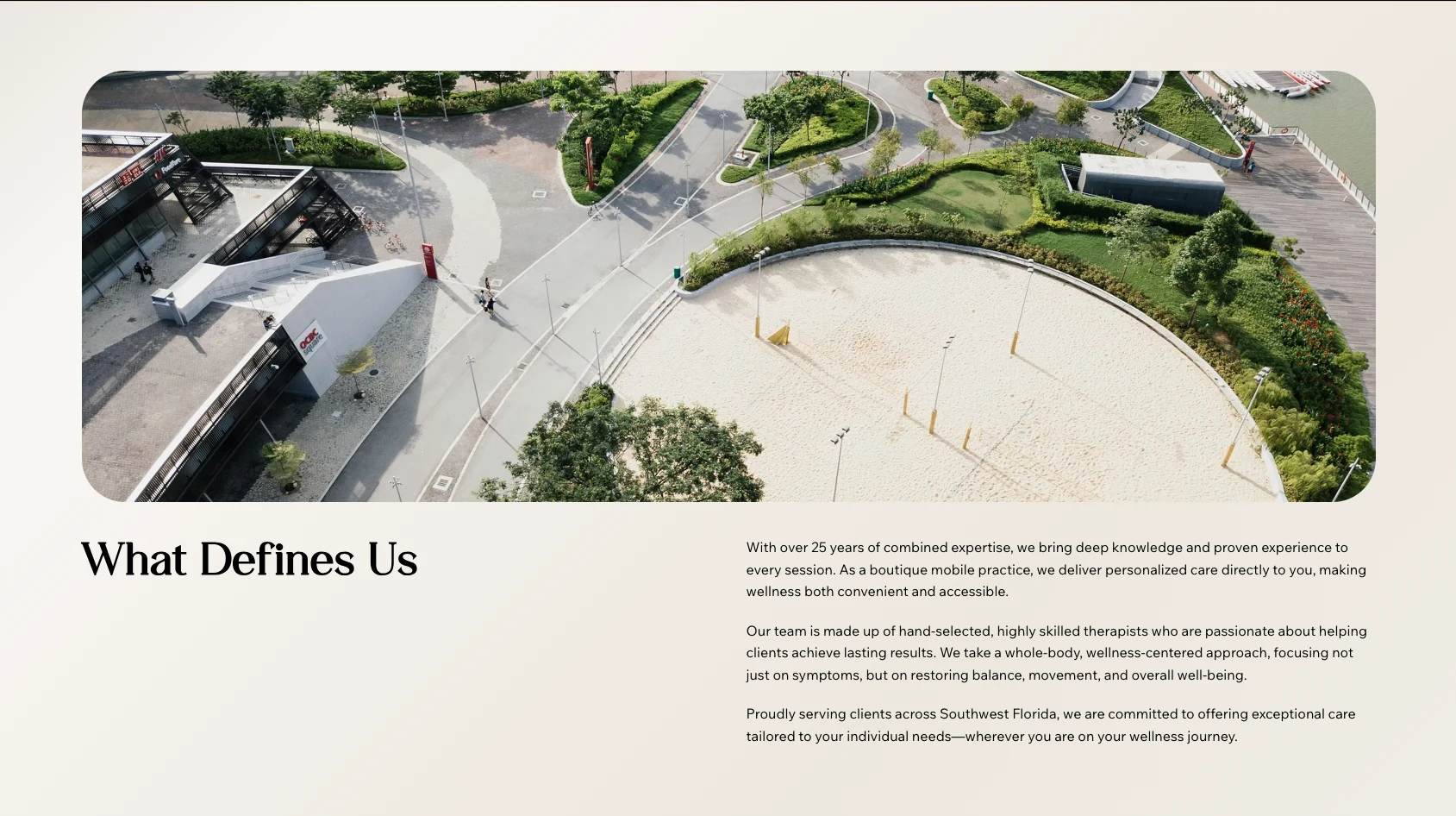 Off White About Section