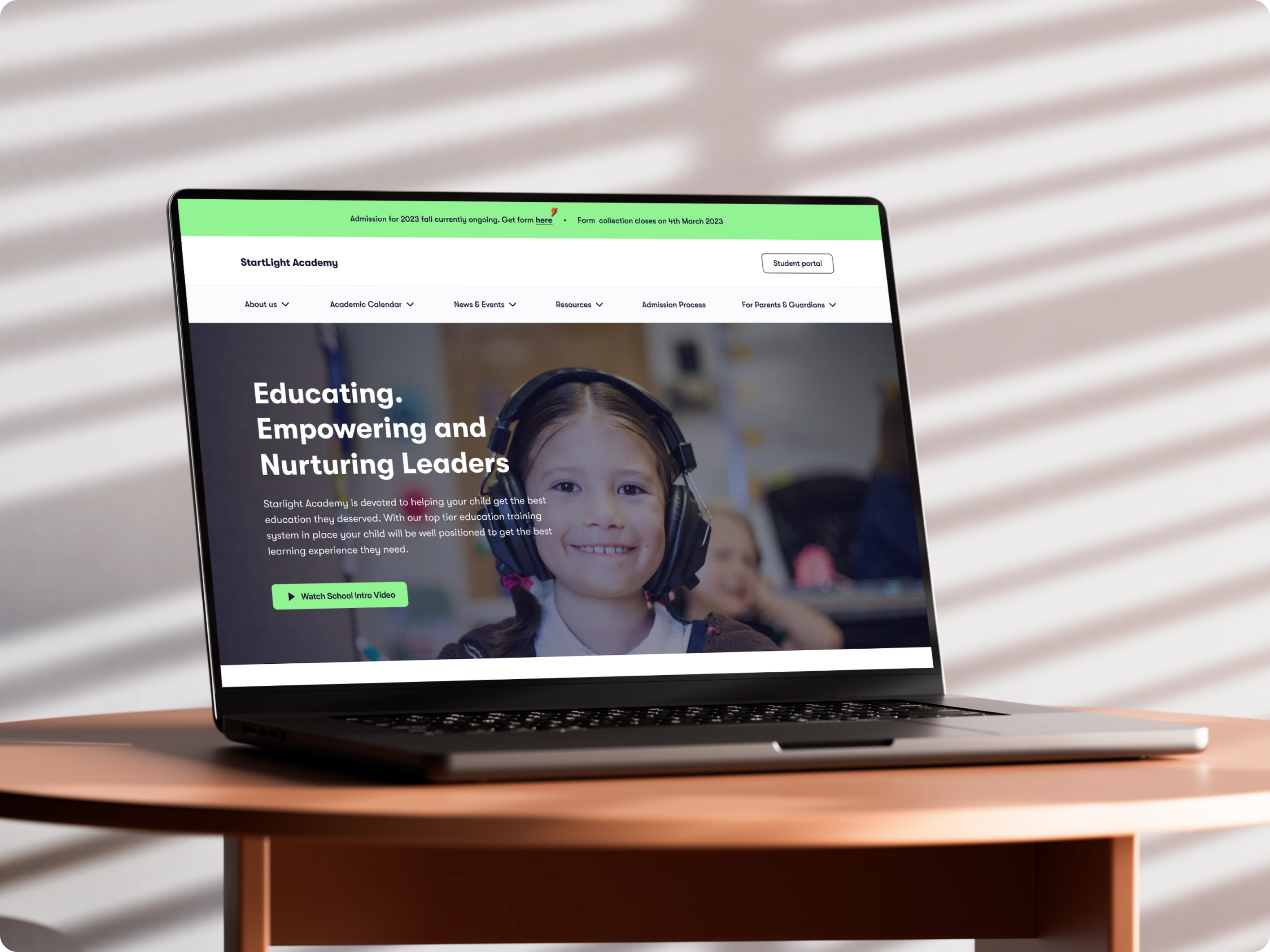 Preview of Hero Section