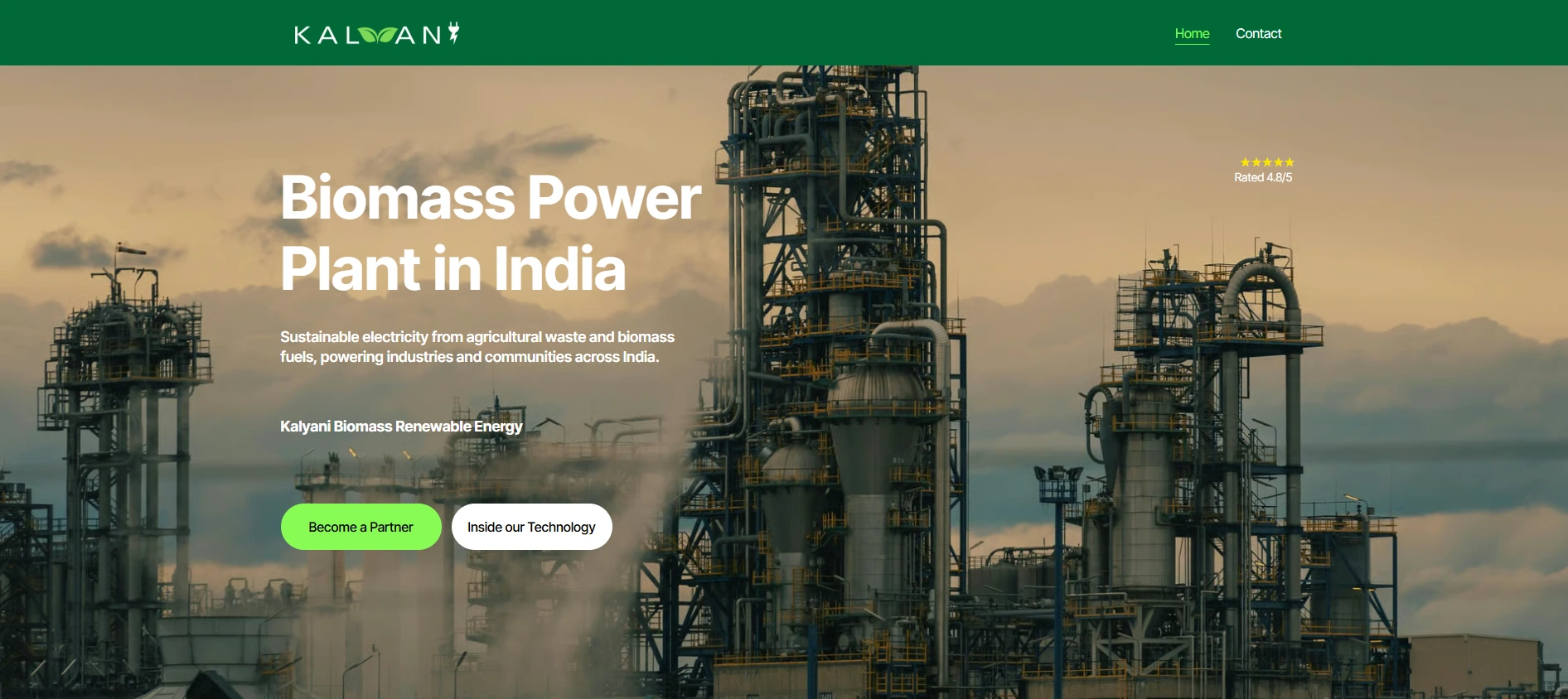 Kalyani Power - Homepage Header