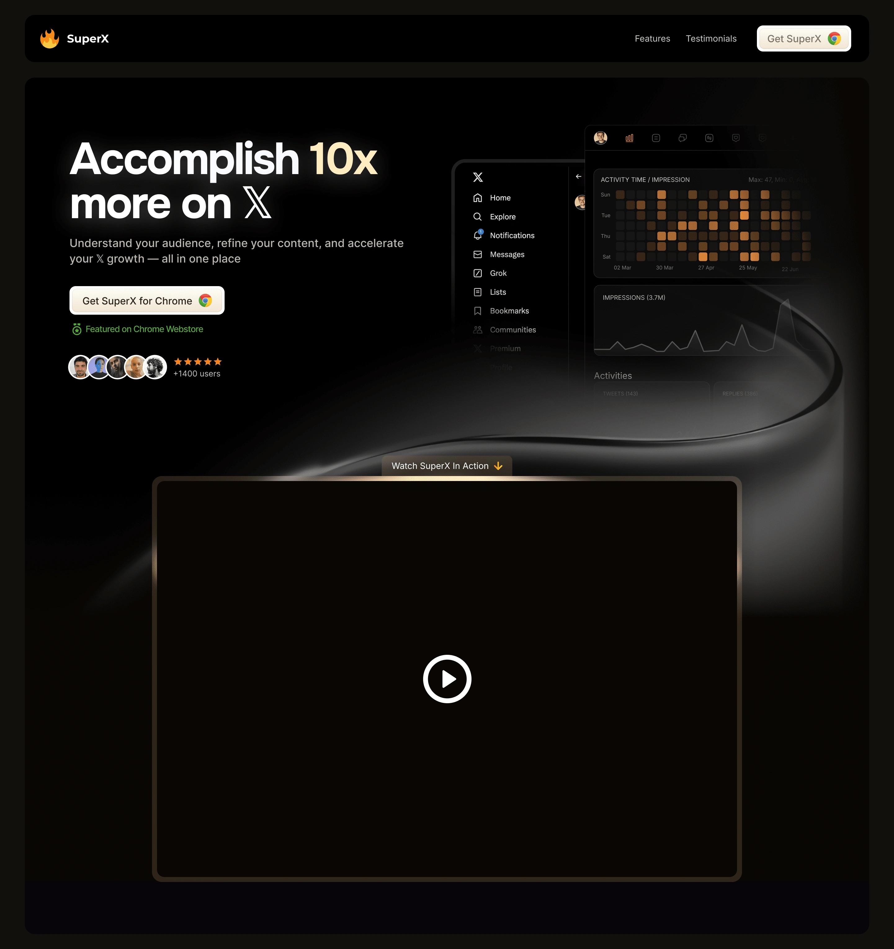 Landing Page Preview - Hero Section.