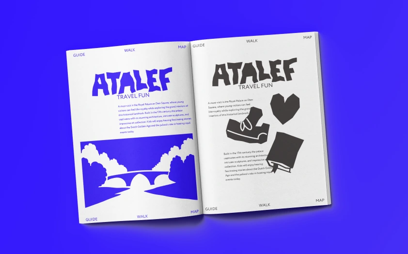 Cut-paper style illustrations