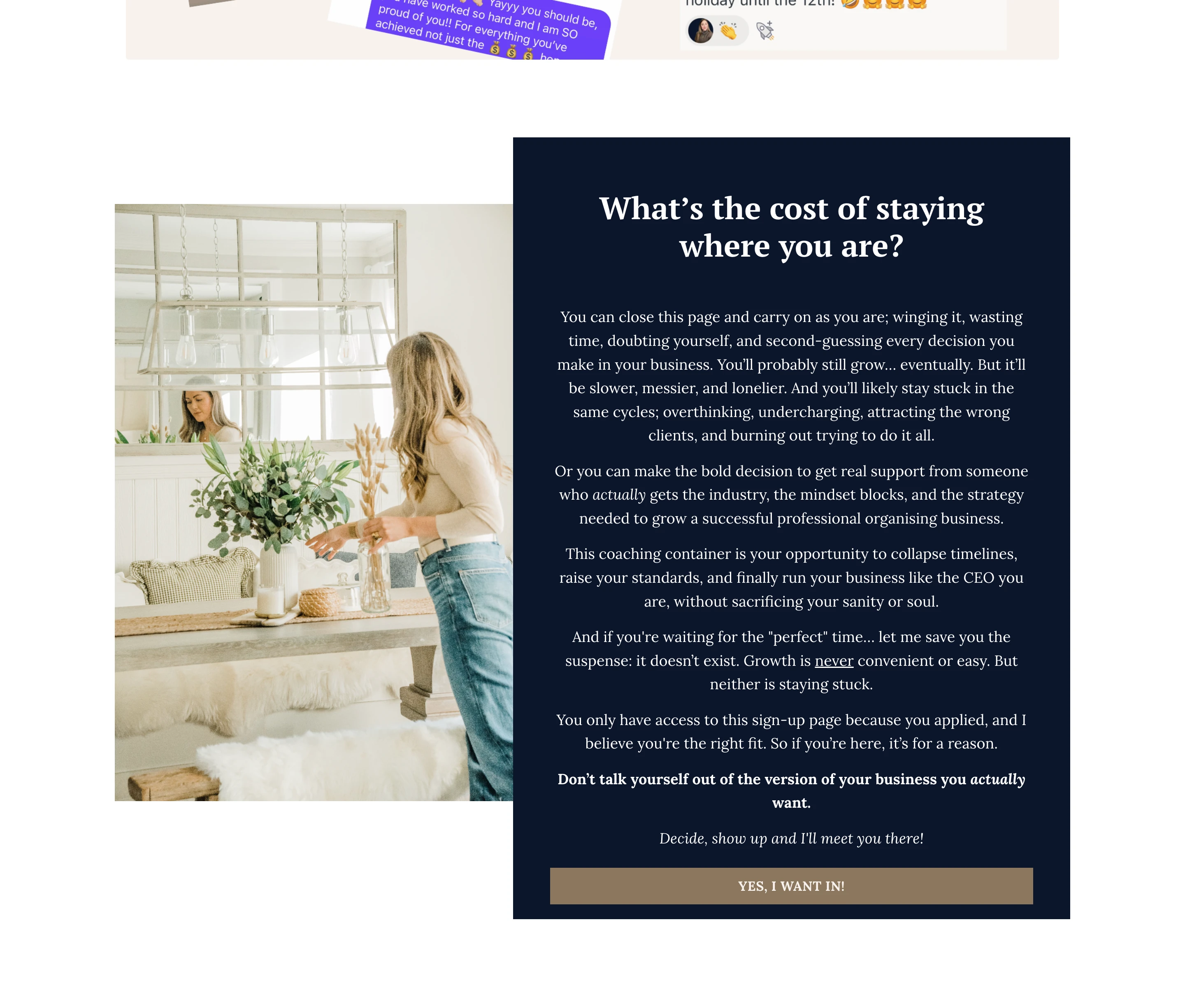 *1:1 Coaching Container**