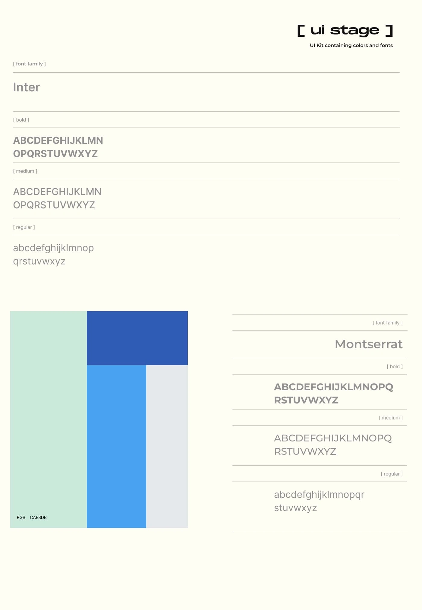 color and typography