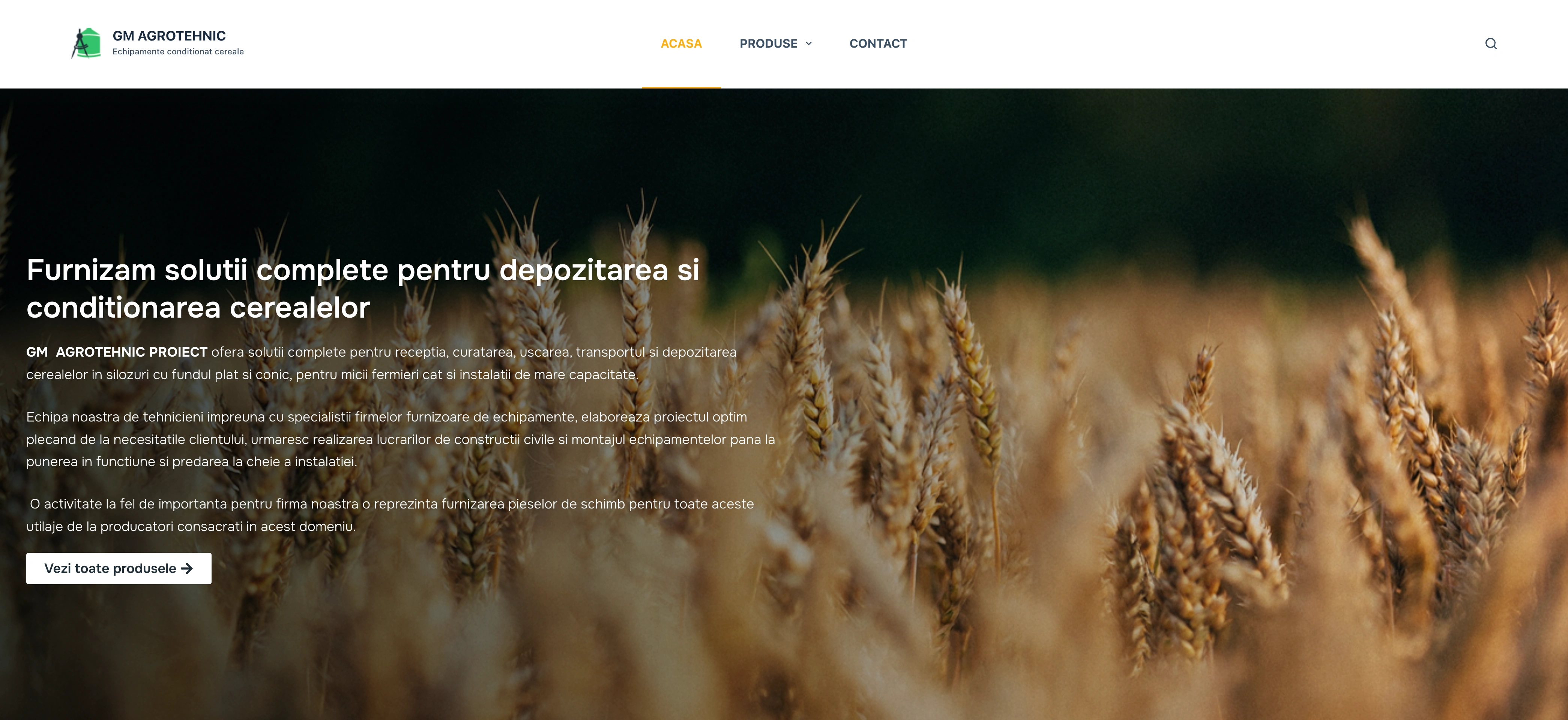 GM Agrotehnic website screenshot