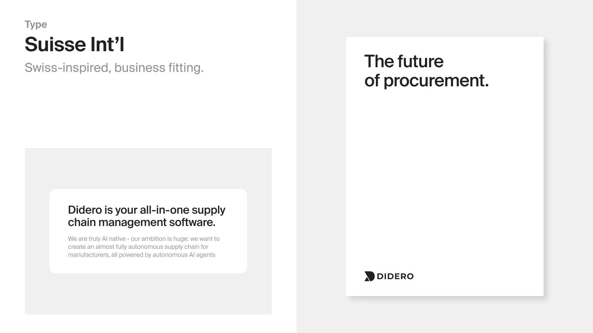 Typography speciment