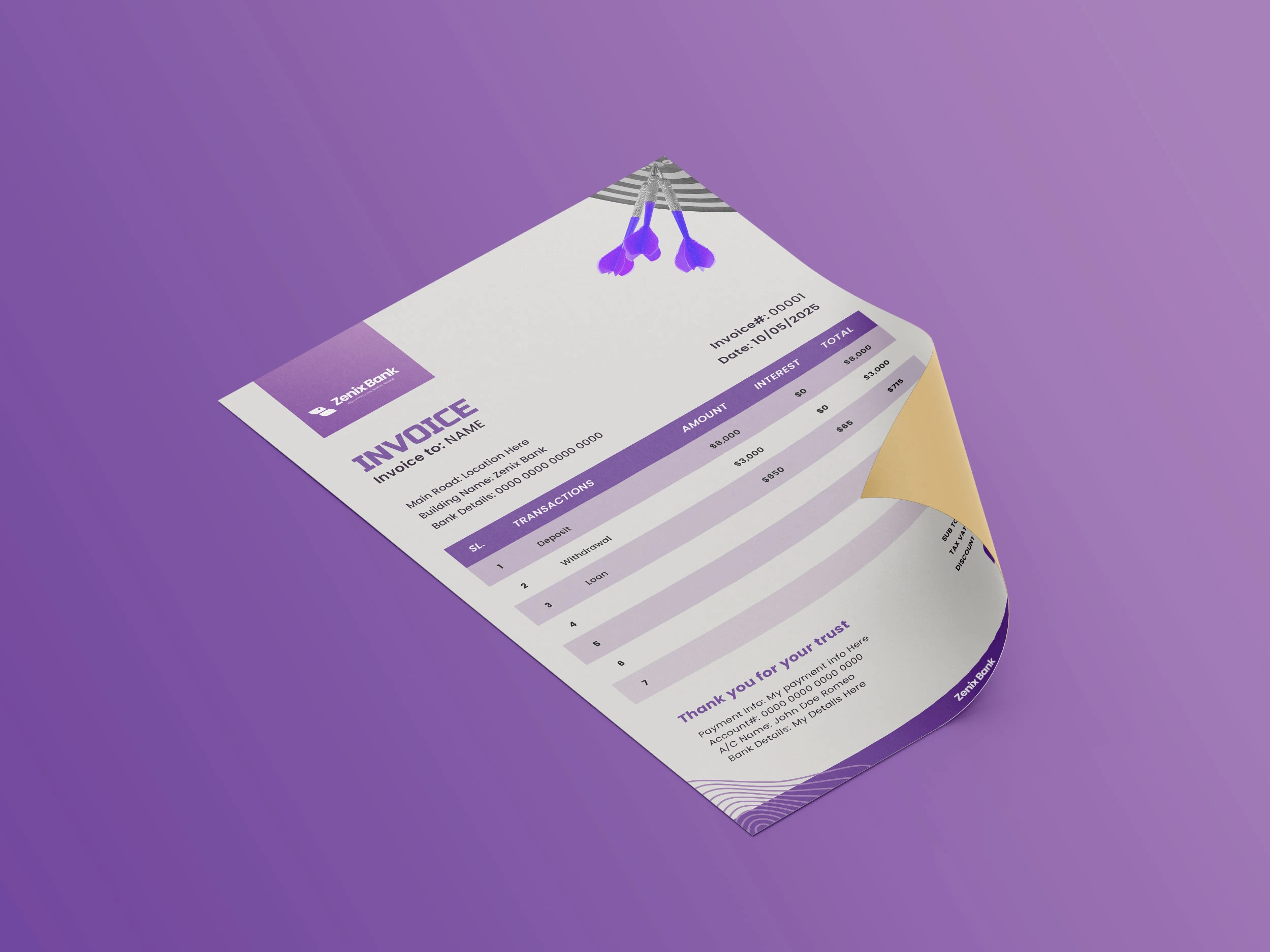 Invoice - Zenix Bank