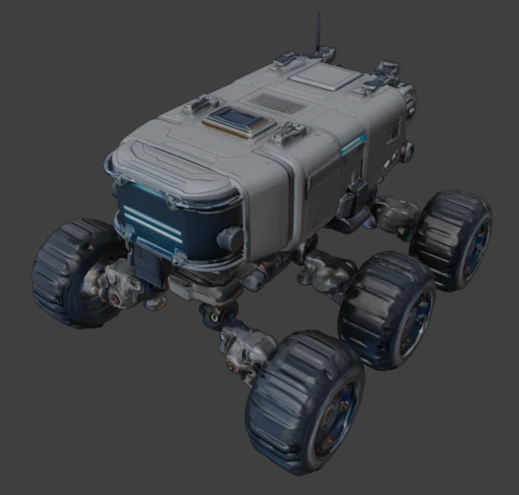 Ground Rover in Blender