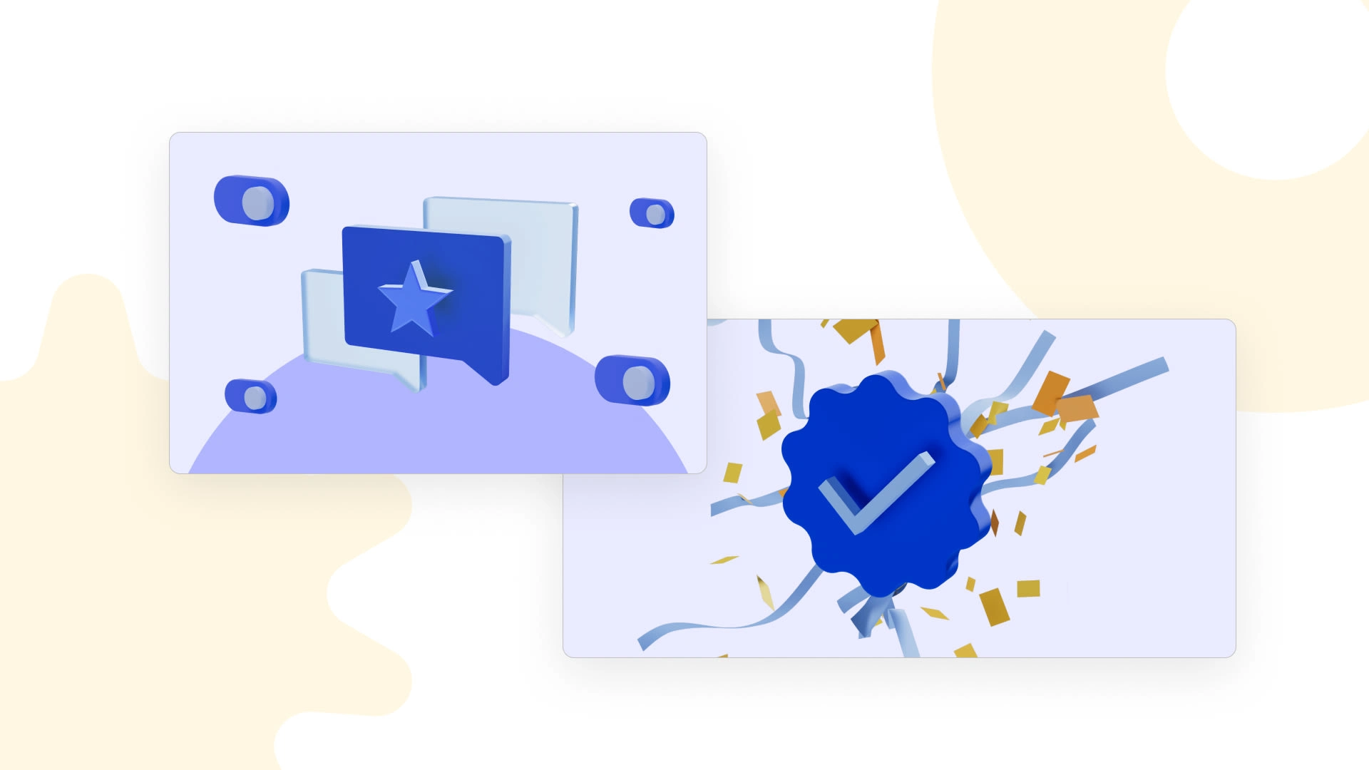 3D spot illustrations for in-product and social
