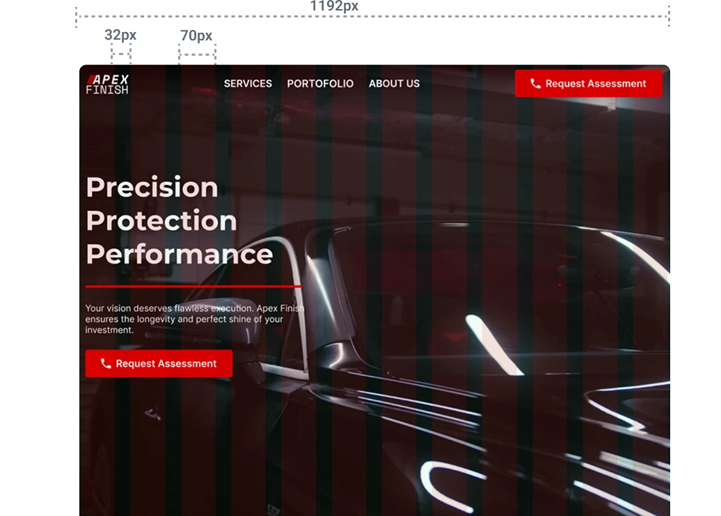 Grid system of Apex Finish