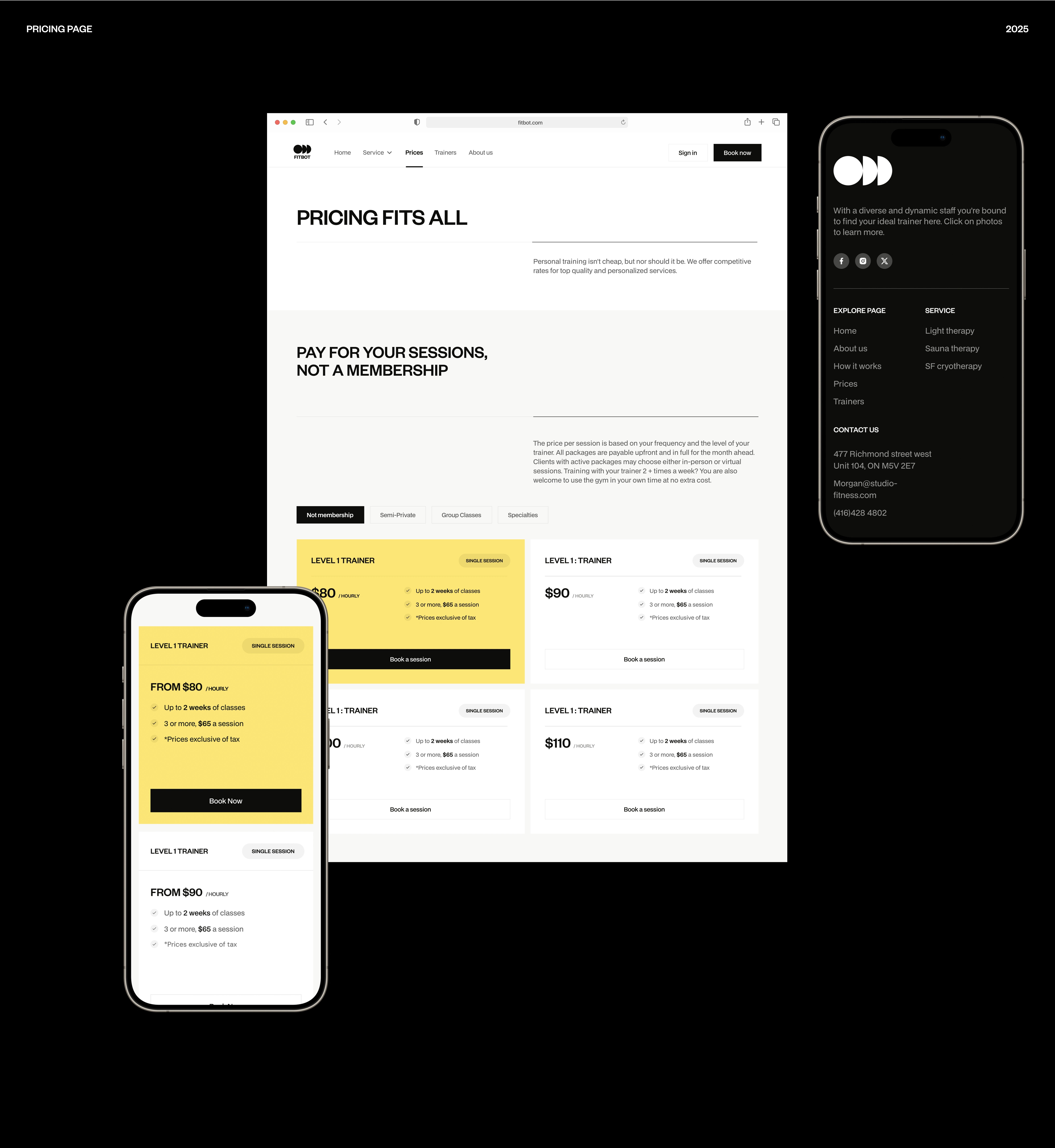 pricing section responsive
