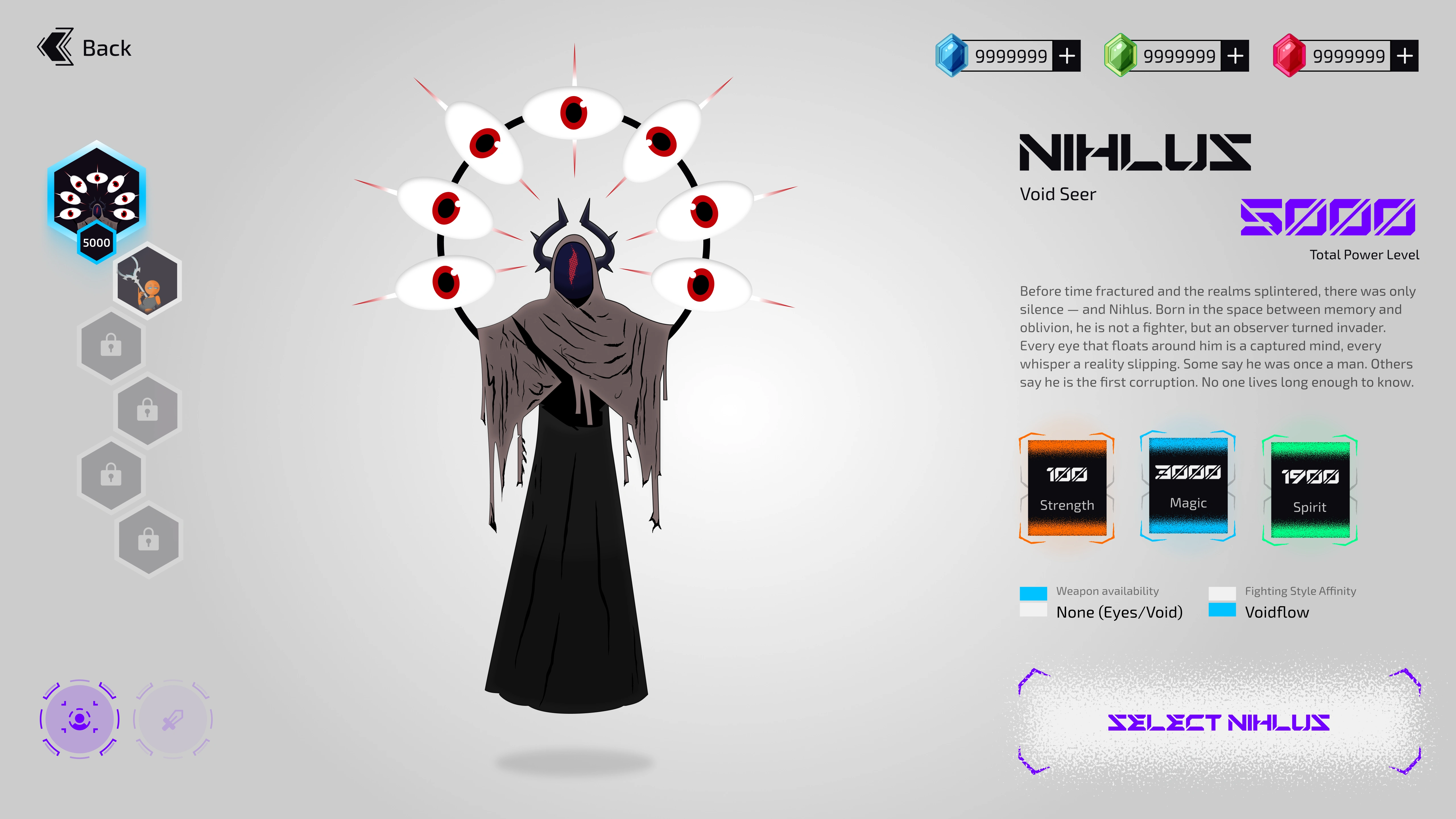 Select character - NIHLUS