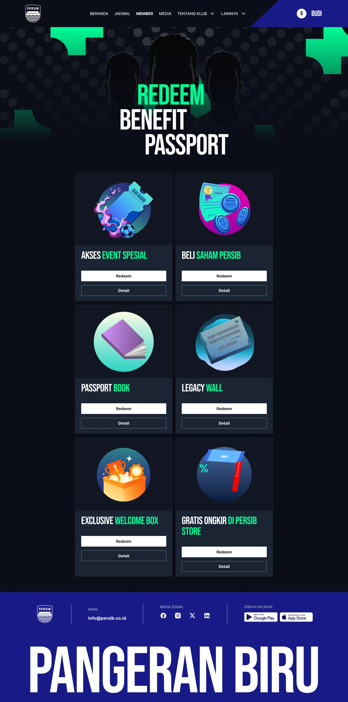 Passport Persib Benefit Redeem