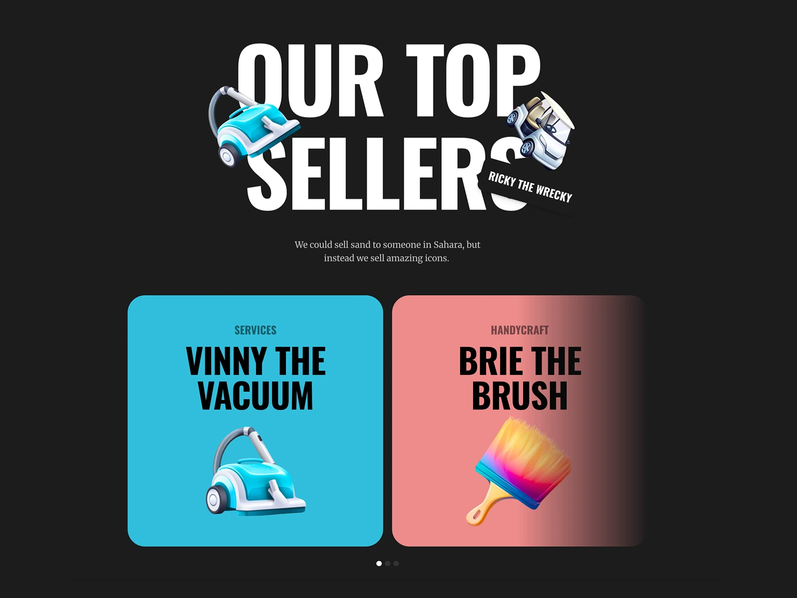 Top sellers carousel